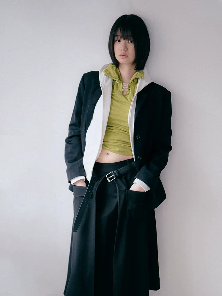 Stand-Collar Wool Blazer - Image 3