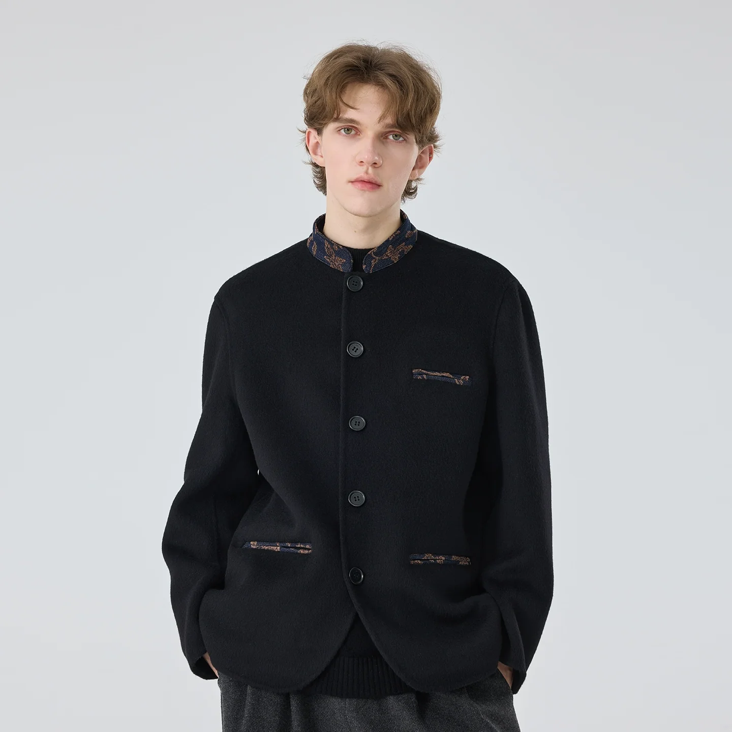 Stand-Collar Wool-Blend Jacket - Image 6