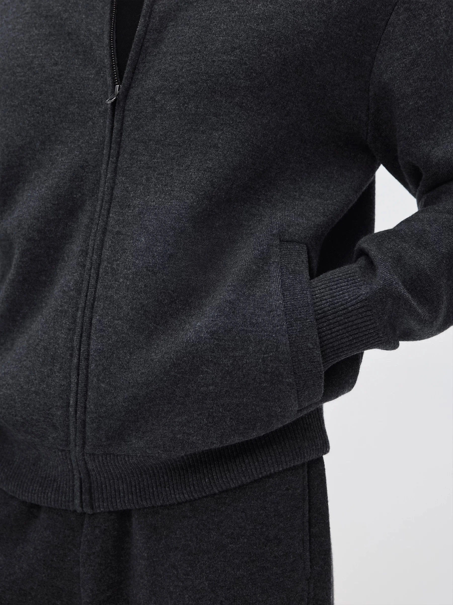 Stand-Collar Wool-Cashmere Zip Cardigan - Image 3