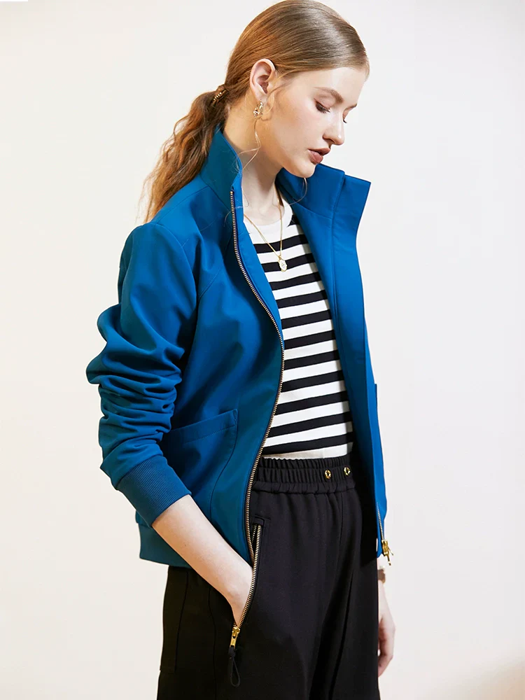 Stand Collar Zip Jacket - Image 2