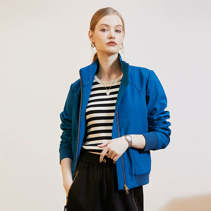 Stand Collar Zip Jacket - Image 4