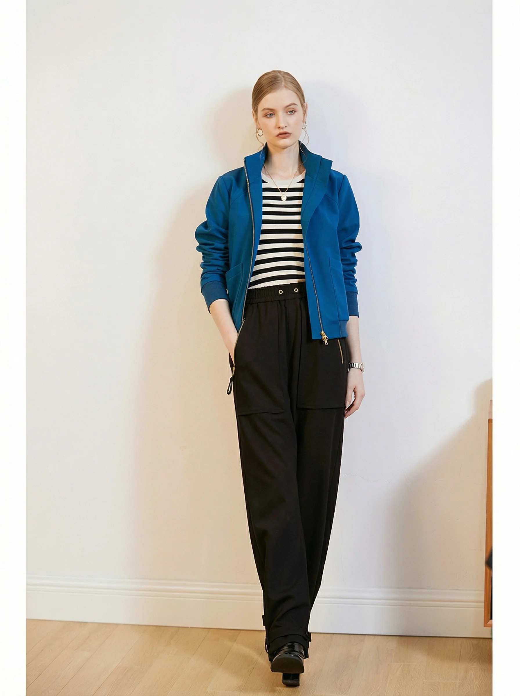 Stand Collar Zip Jacket - Image 6