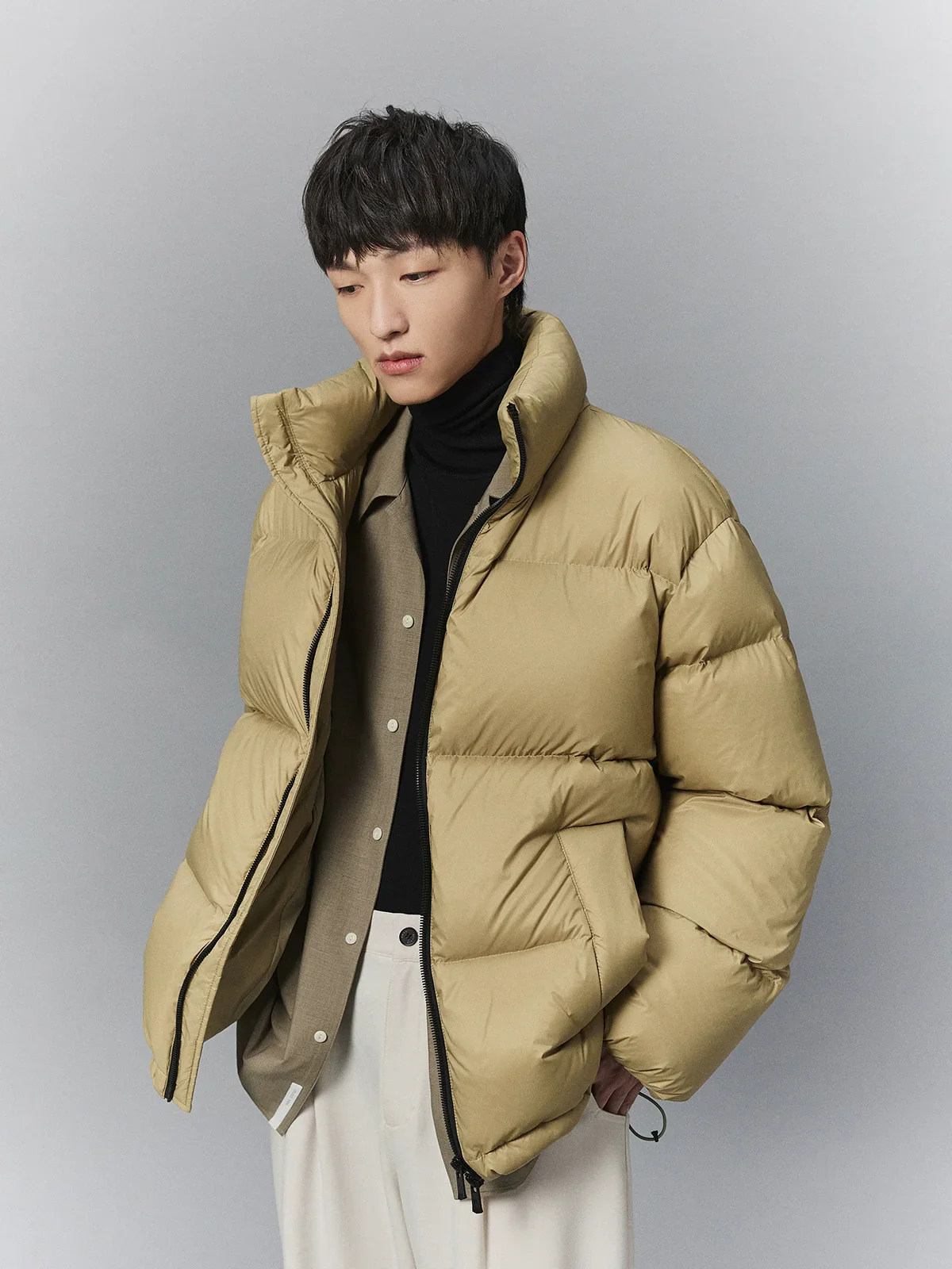 Stand-Up Collar Puffer Jacket - Image 3