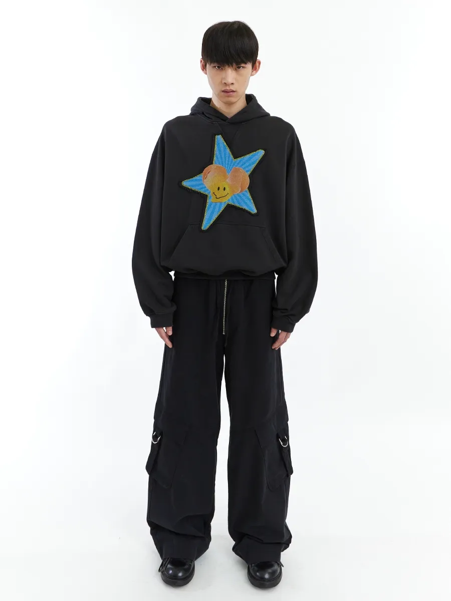 Star and Smiley Face Hoodie - Image 6