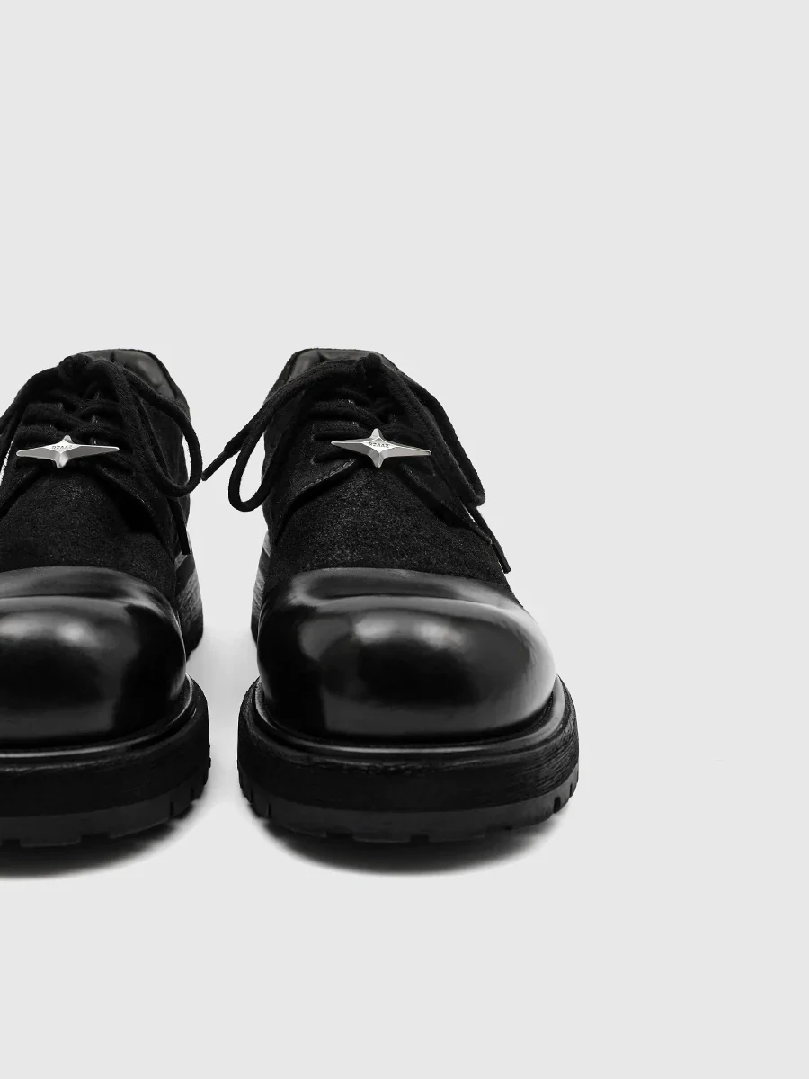 Star-Embellished Suede Derby - Image 4