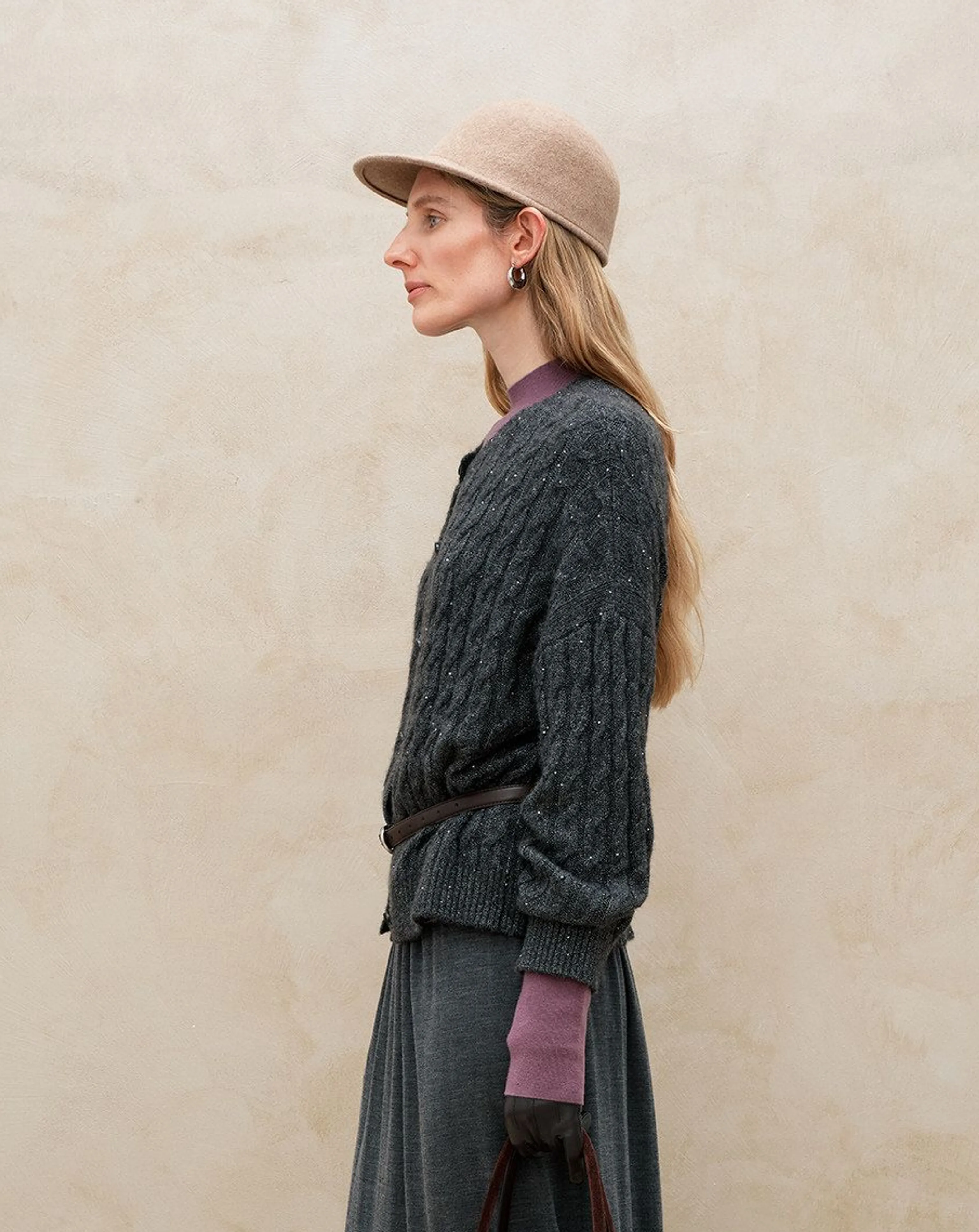 Starlight Sequin Cable Cardigan - Image 4