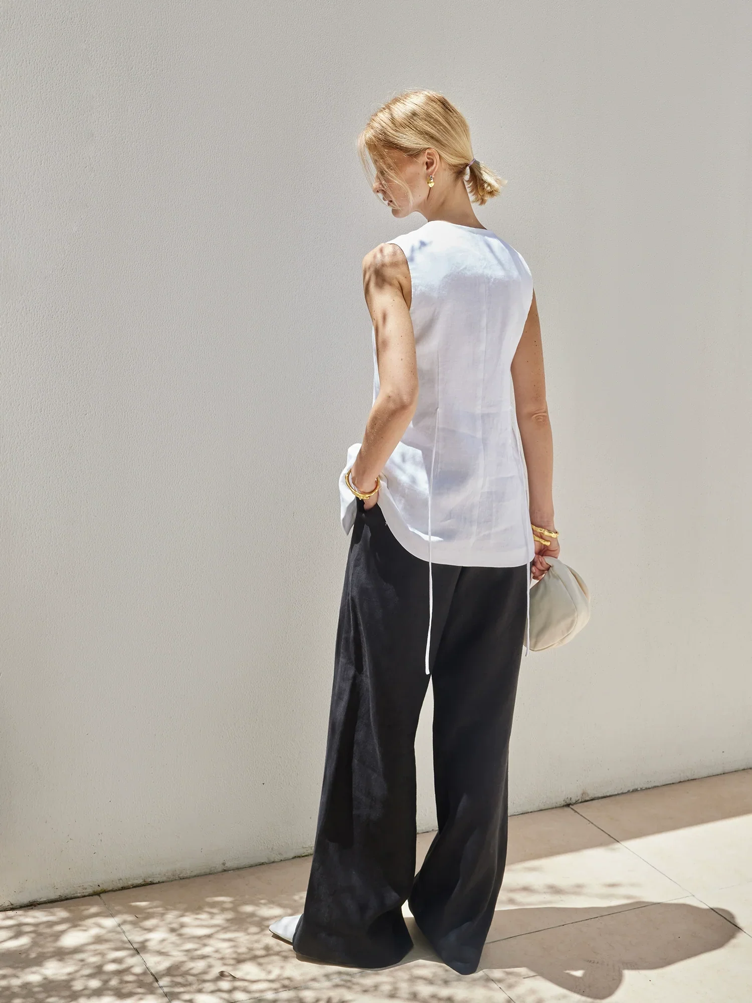 Straight-Leg Linen Pants - Image 4