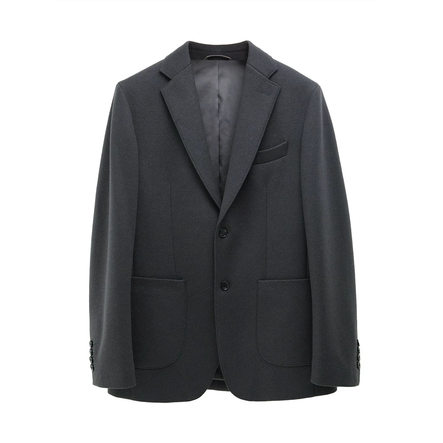 Stretch Knit Wool-Blend Blazer - Image 5