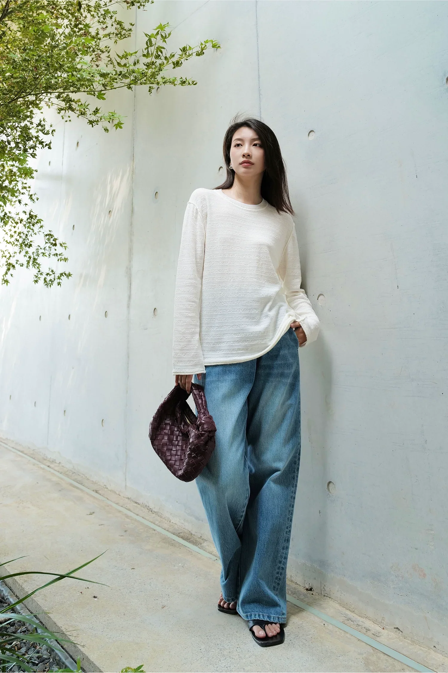 Striped Cashmere Silk Sweater - Image 3