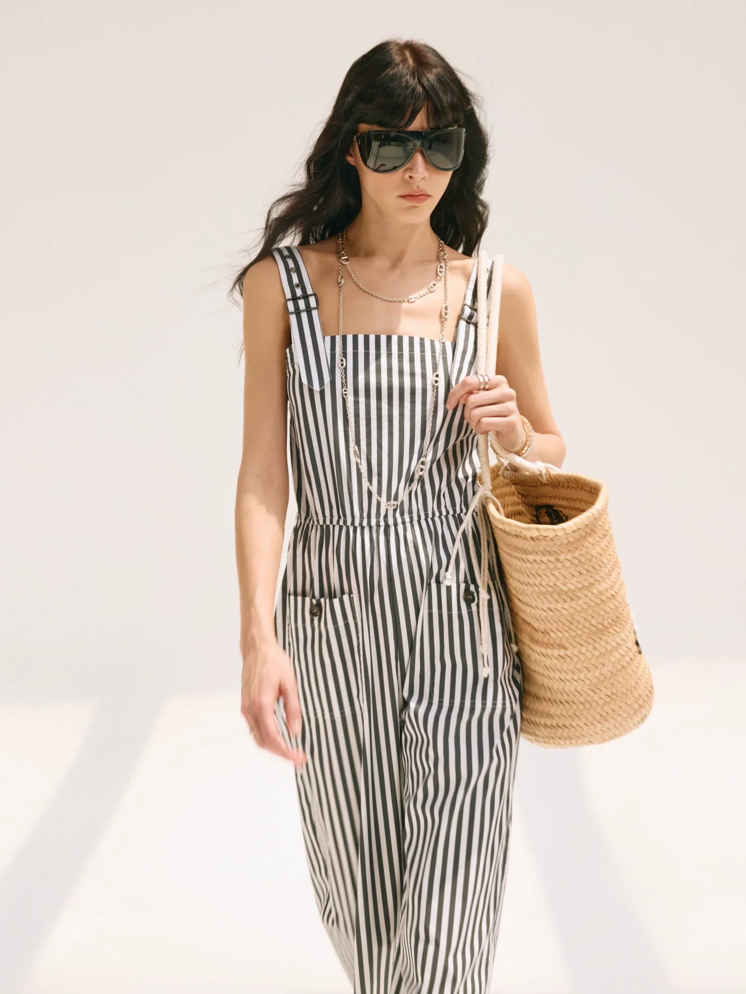 Striped Cotton Jumpsuit - Image 5