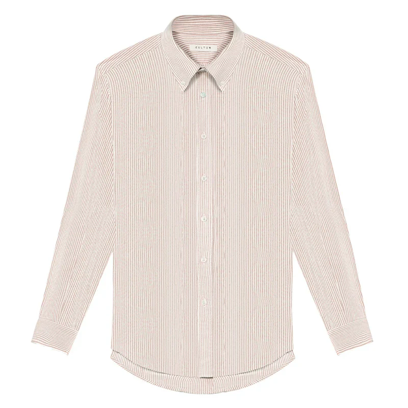 Striped Cotton Oxford Shirt