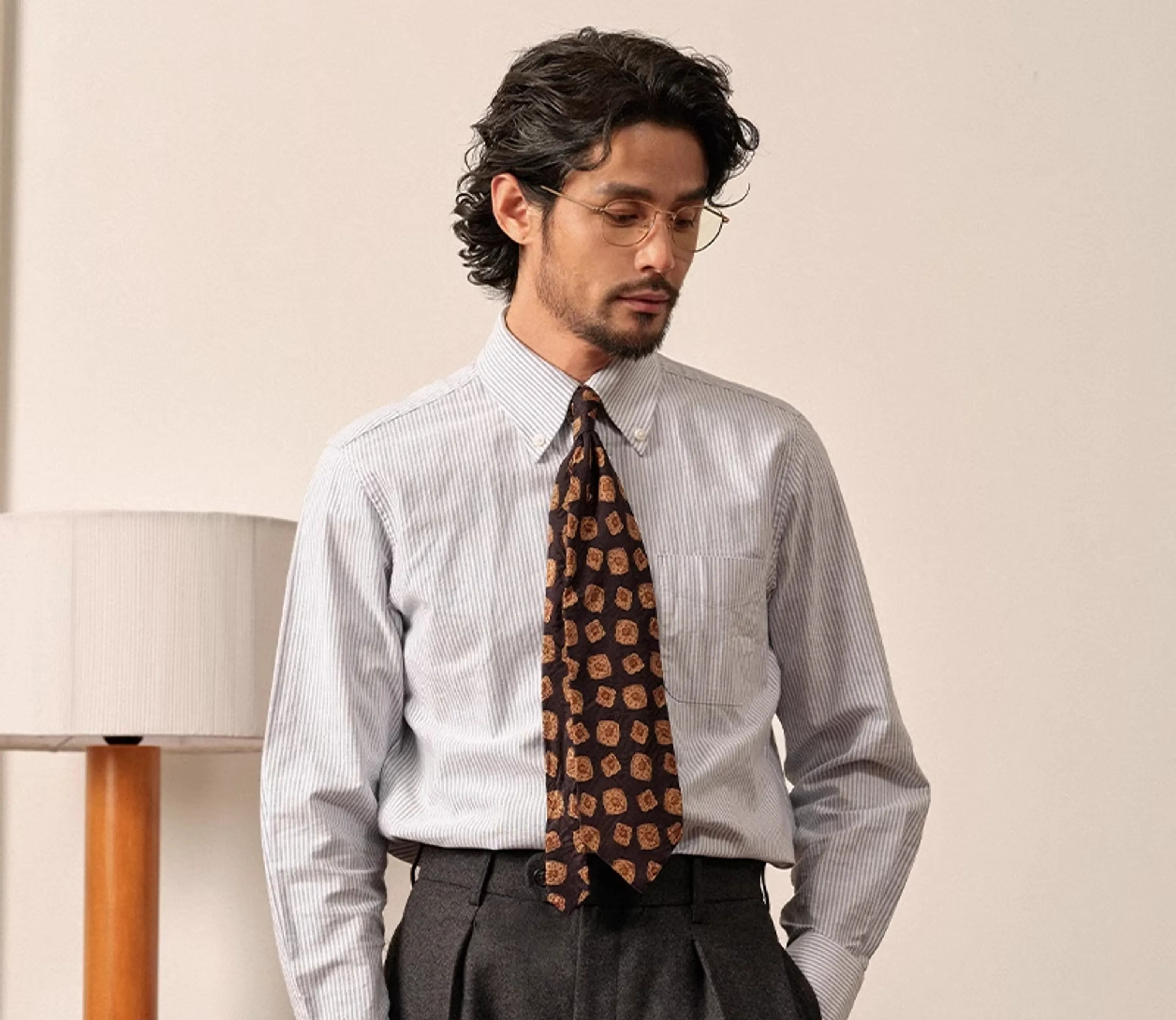 Striped Cotton Oxford Shirt - Image 7