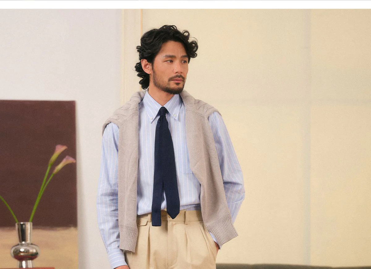 Striped Cotton Oxford Shirt - Image 4