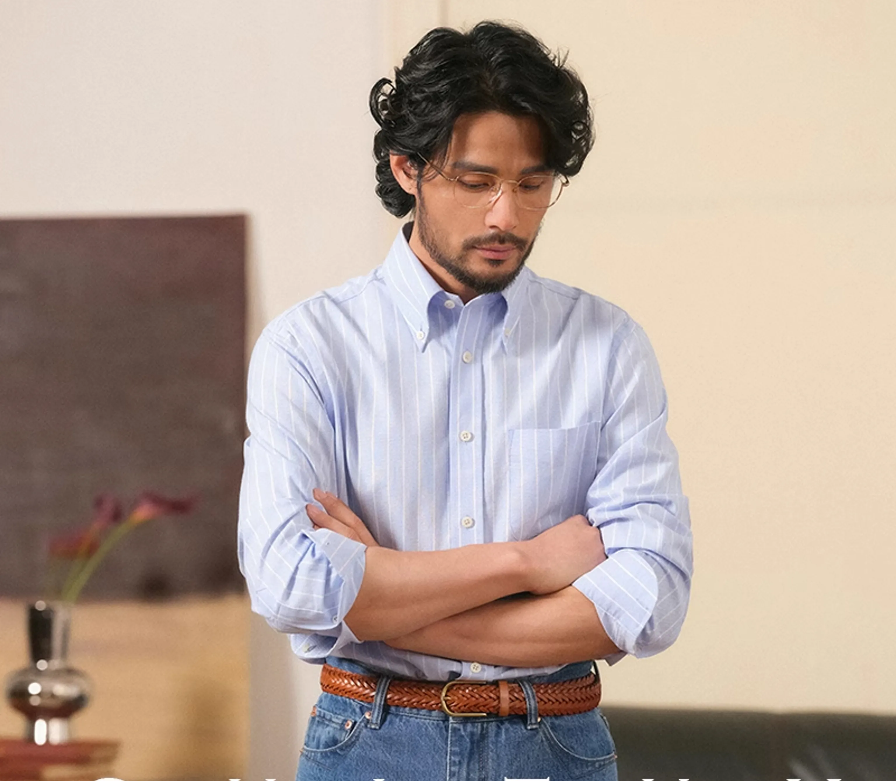 Striped Cotton Oxford Shirt - Image 8