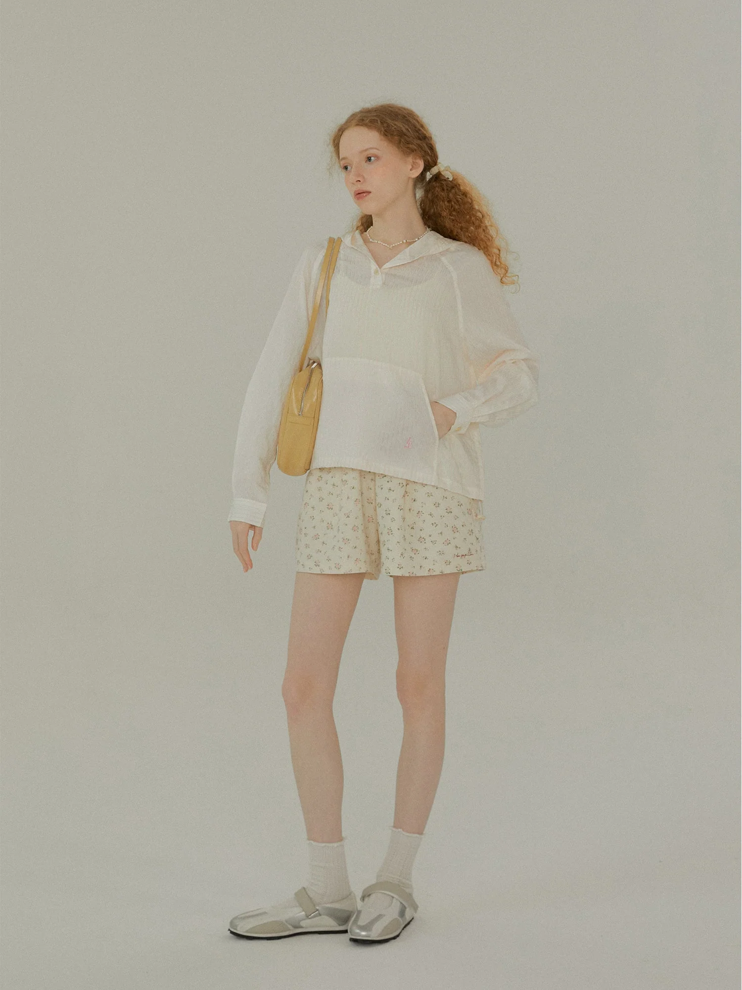 Striped Hooded Blouse - Image 3