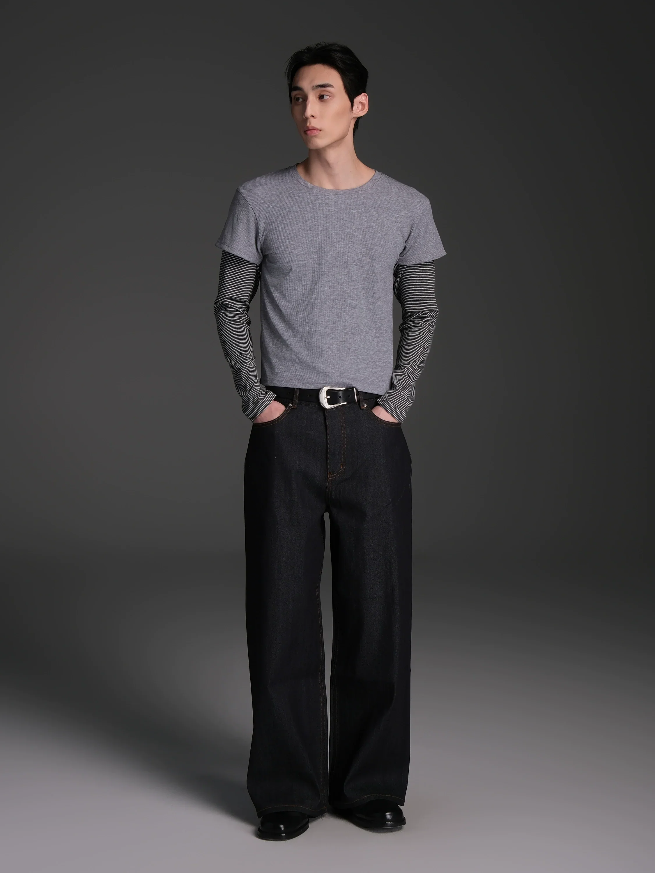 Striped Layered Long-Sleeve Tee - Image 2