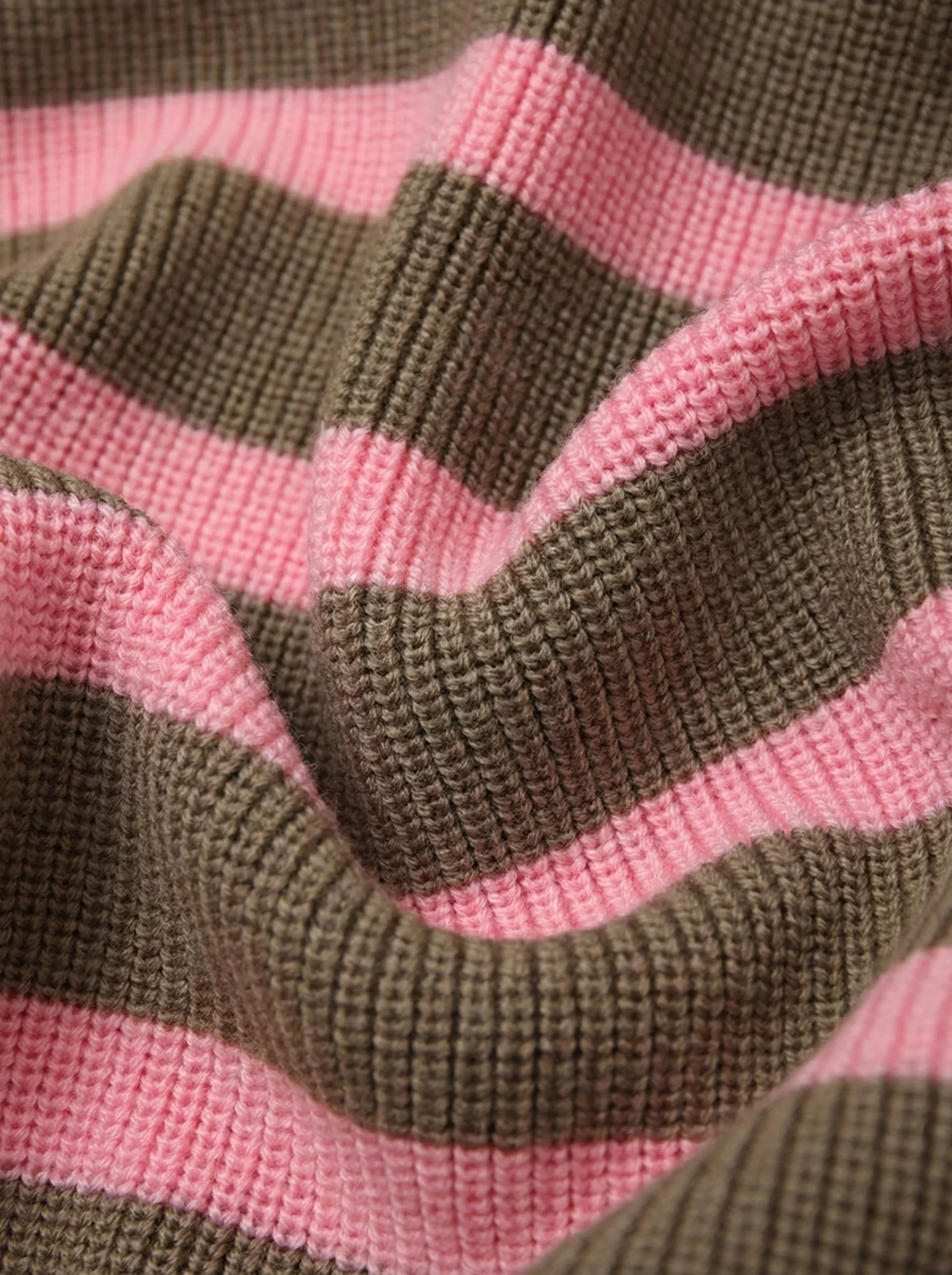 Striped Merino Half-Zip Sweater - Image 4