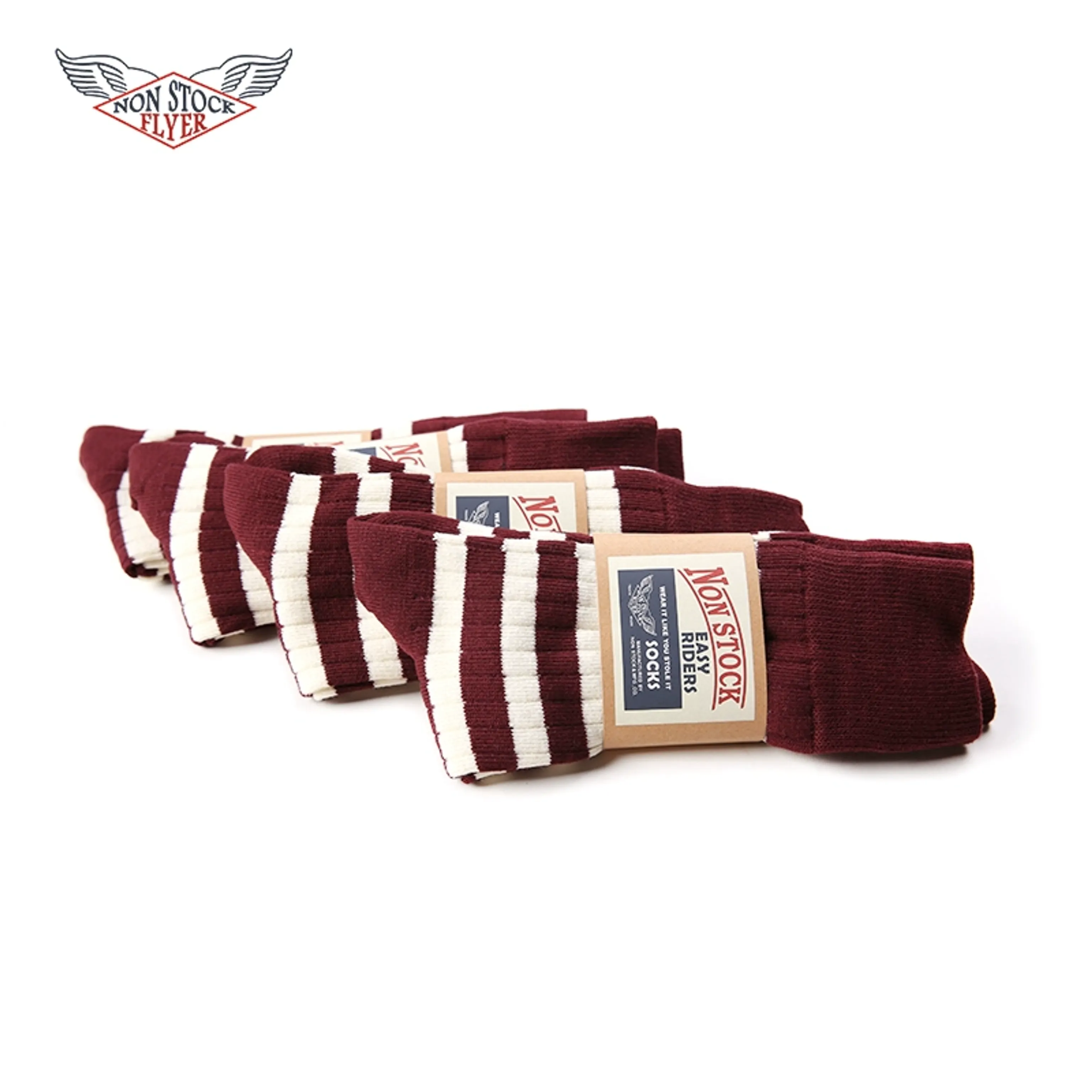Striped Mid-Cut Cotton Socks - Image 7