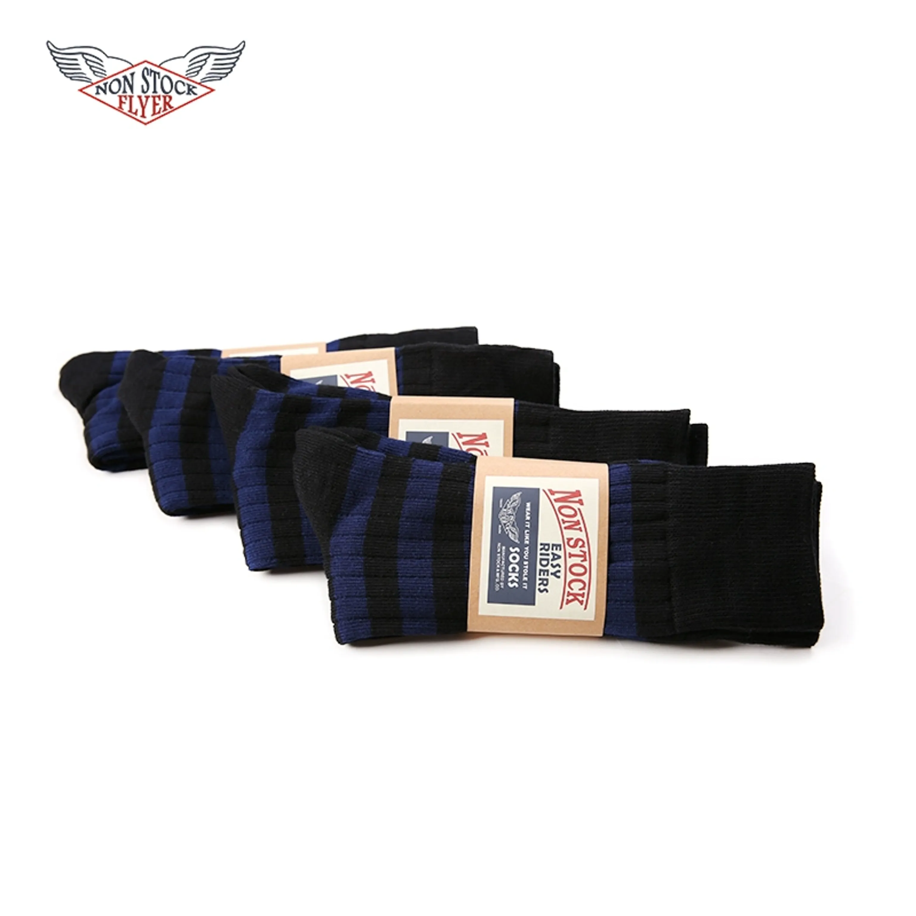 Striped Mid-Cut Cotton Socks - Image 8