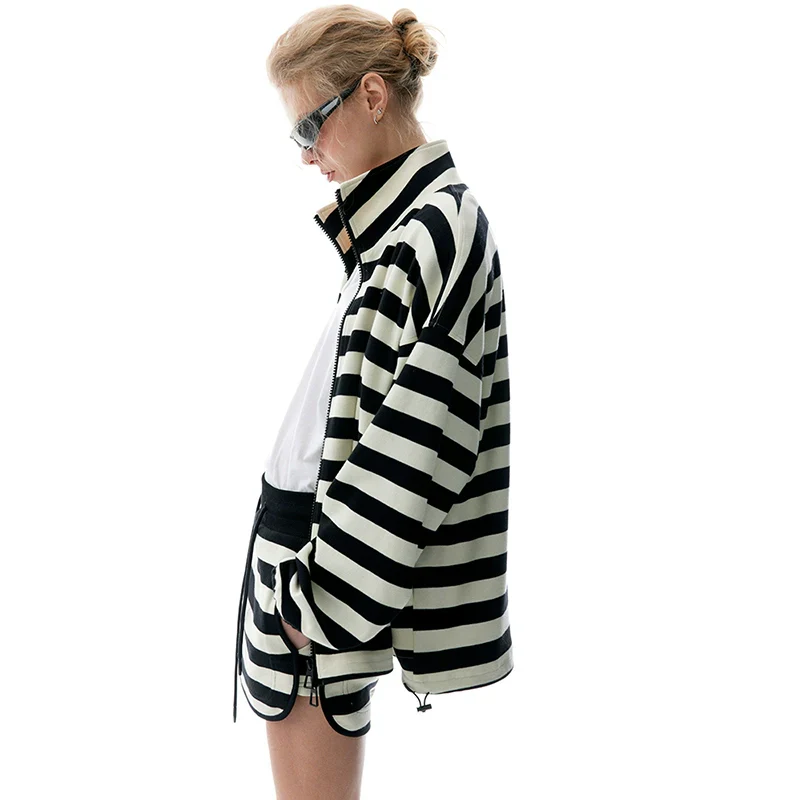 Striped Oversized Jacket Suit - Image 2