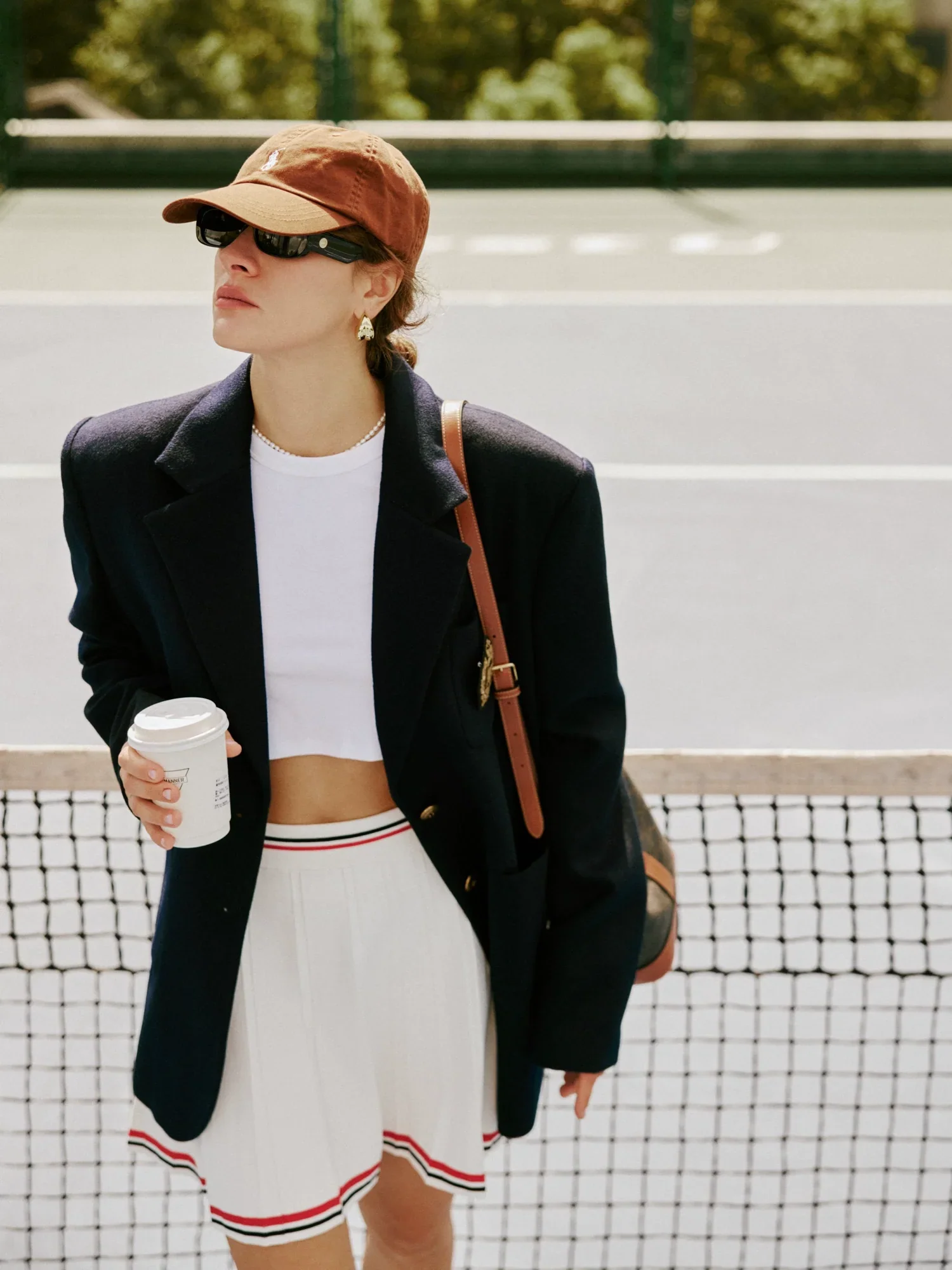 Striped Pleated Tennis Mini Skirt - Image 4