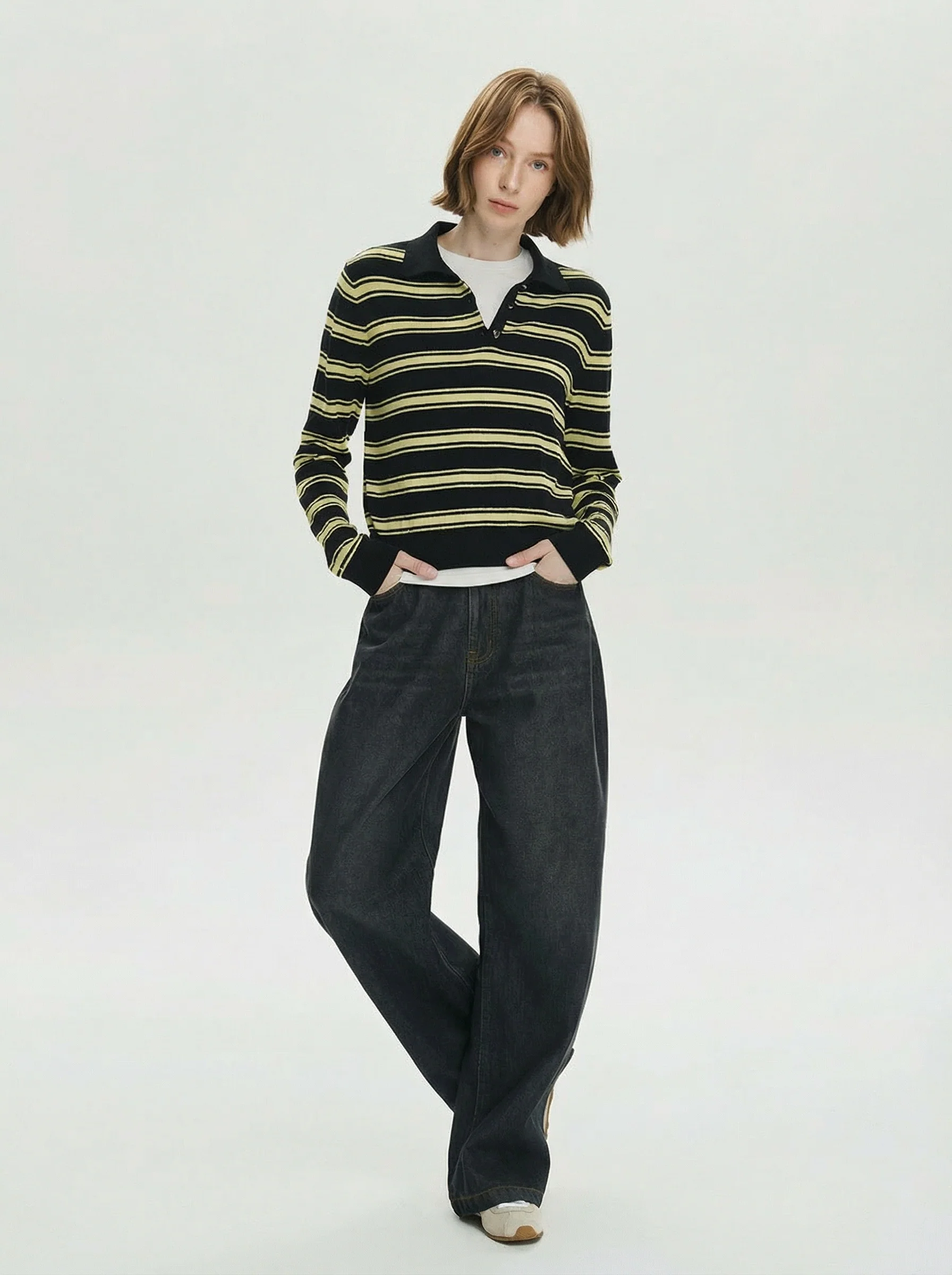 Striped Polo Sweater - Image 5