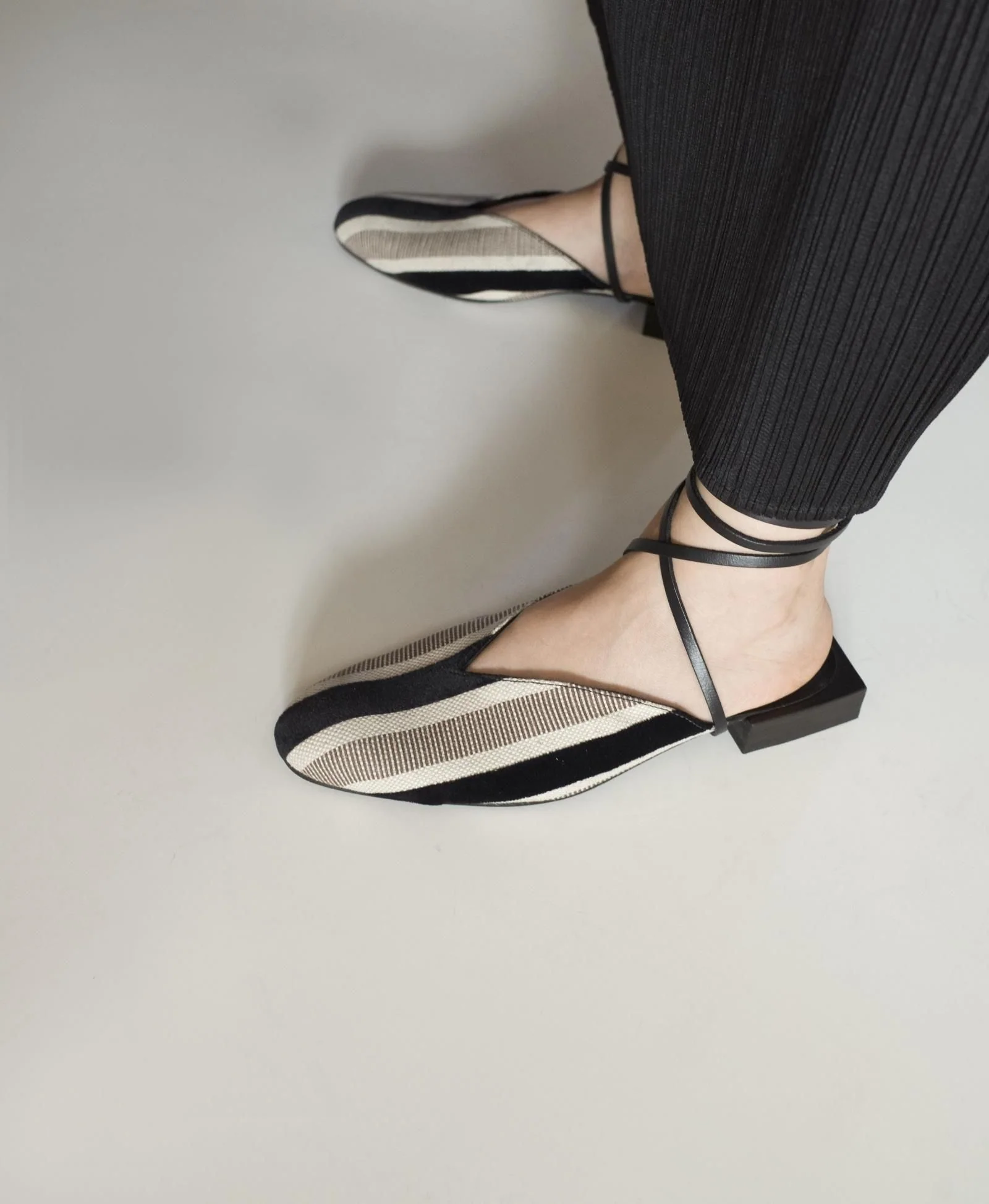 Striped Slip-On Mules - Image 5