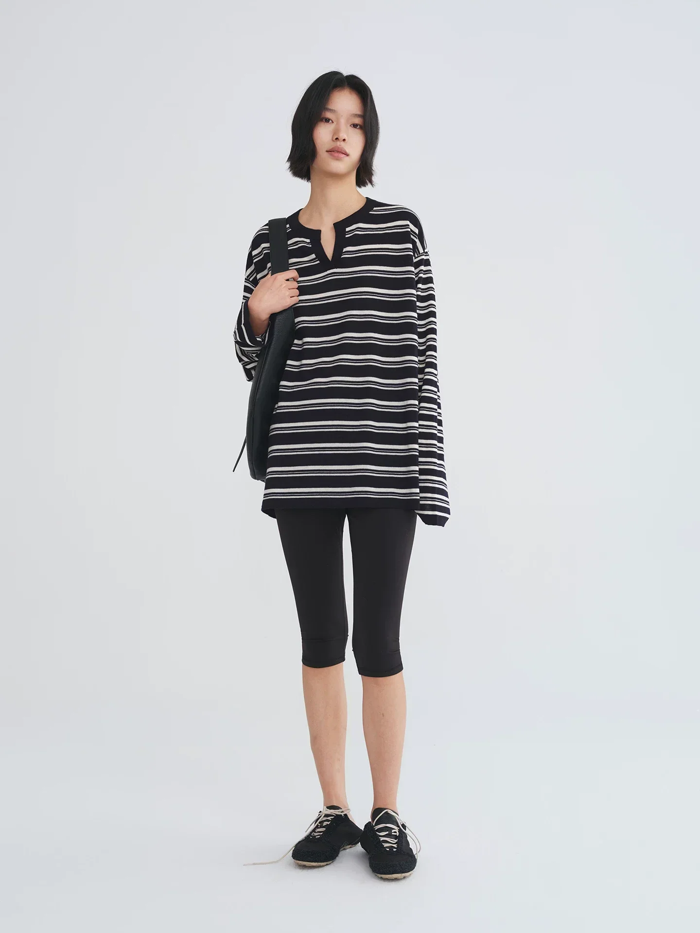 Striped Split-Neck Knit - Image 4