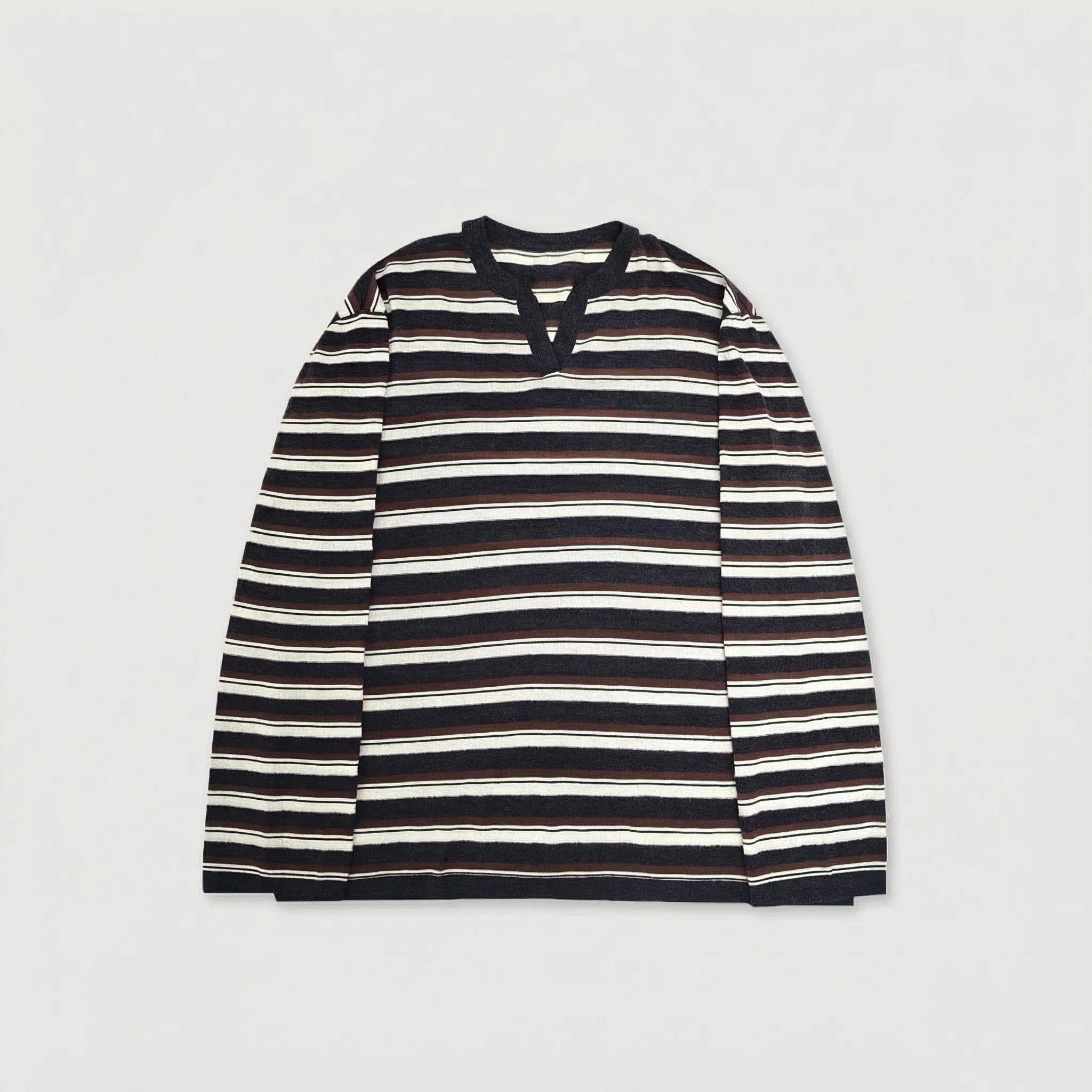 Striped Split-Neck Knit - Image 6