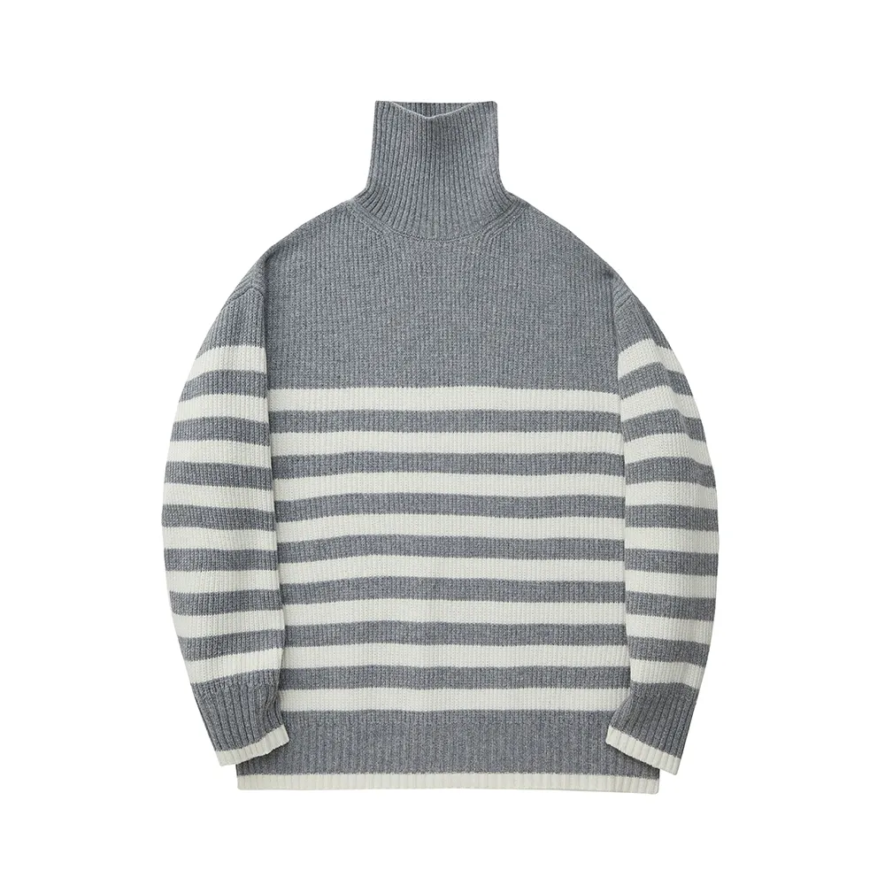 Striped Turtleneck Sweater - Image 6