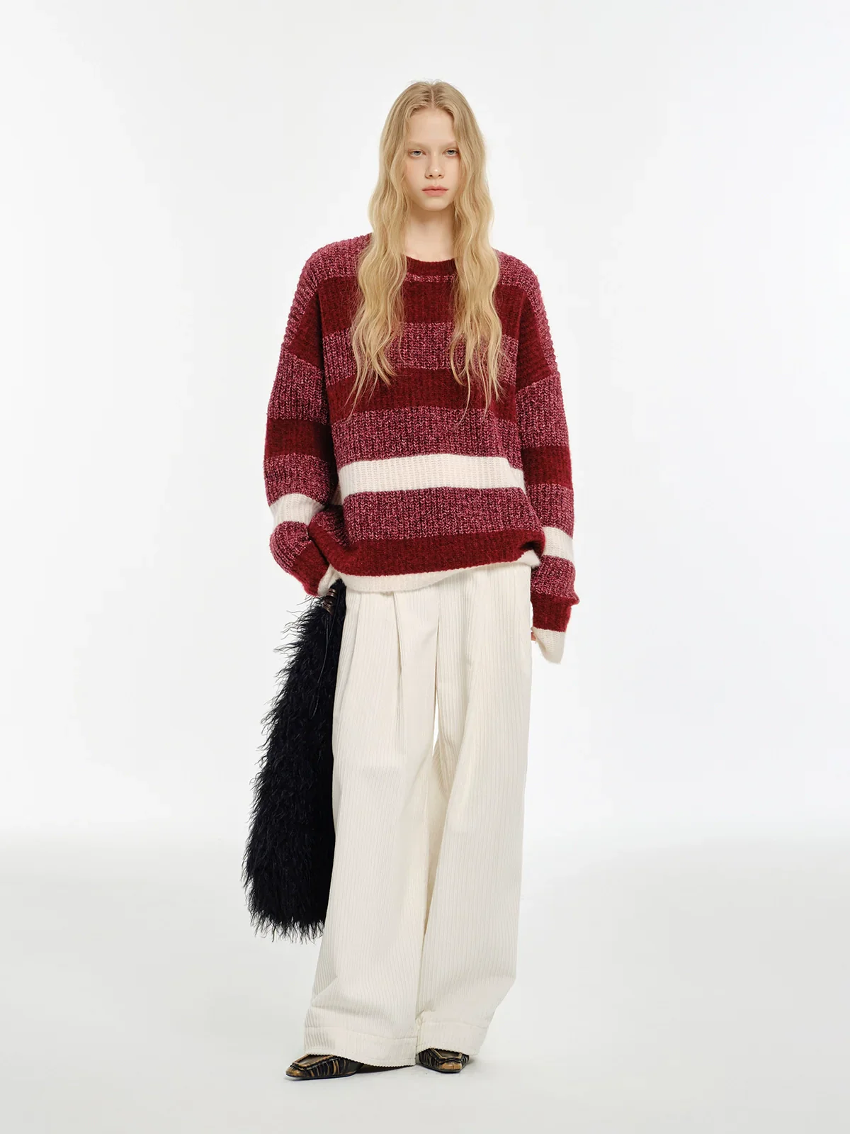 Striped Wool-Blend Crewneck Sweater - Image 4