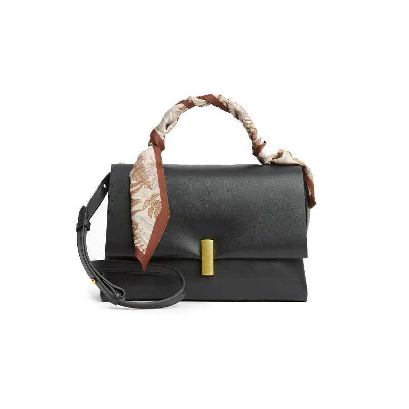 Structured Cowhide Shoulder Bag - Image 2