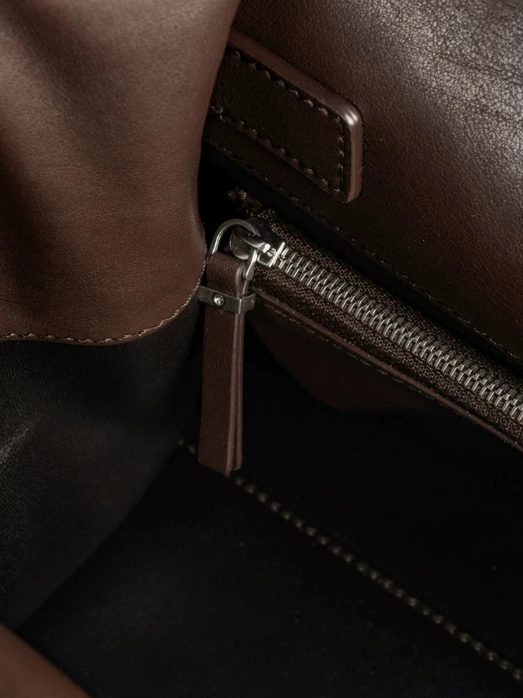 Structured Leather Tote - Image 4