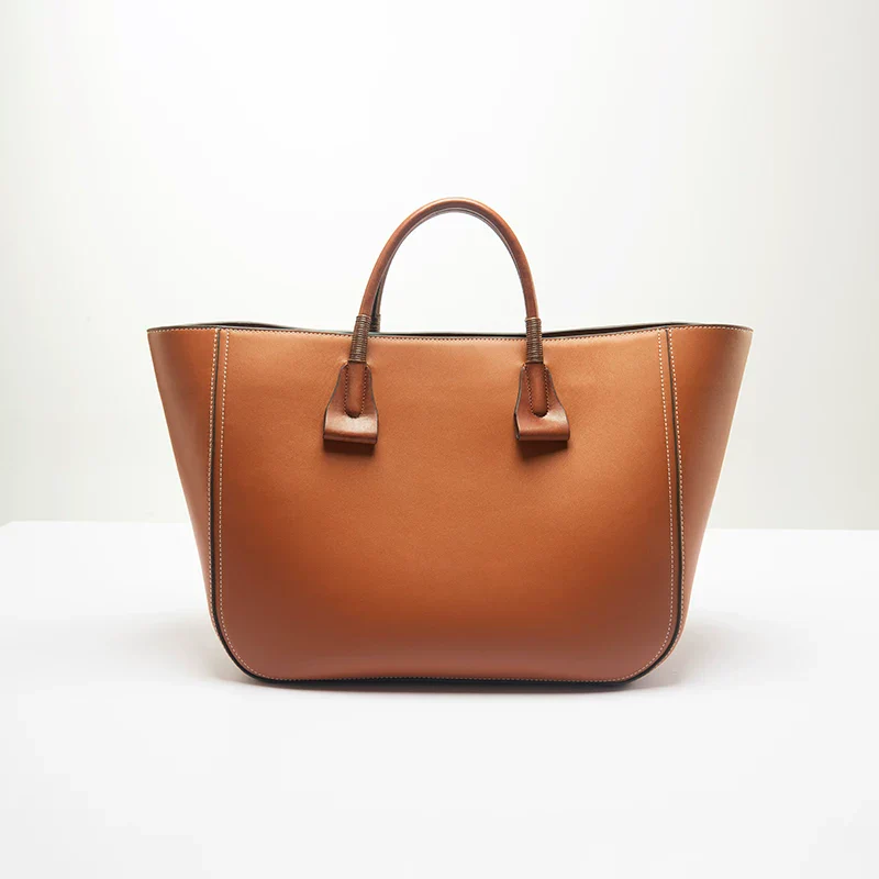 Structured Leather Tote - Image 5