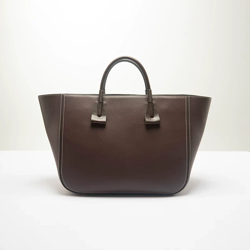 Structured Leather Tote - Image 6