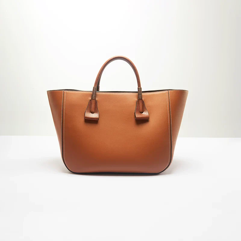 Structured Leather Tote - Image 7