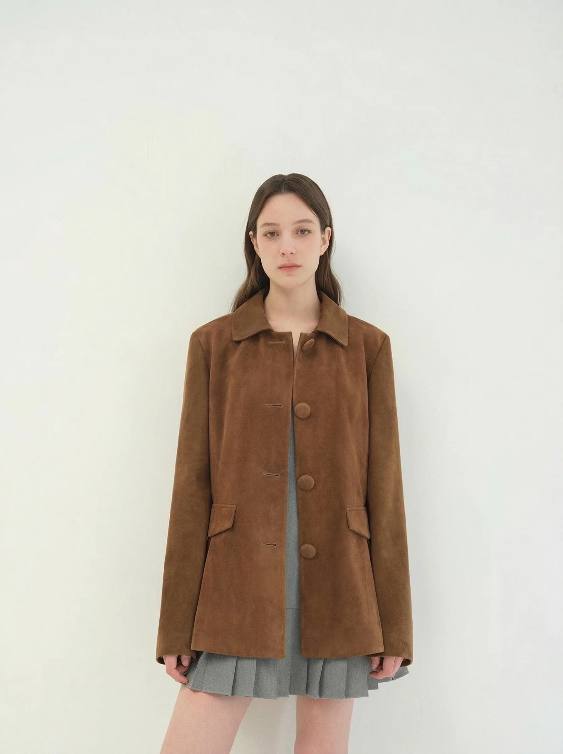 Suede A-Line Jacket - Image 2