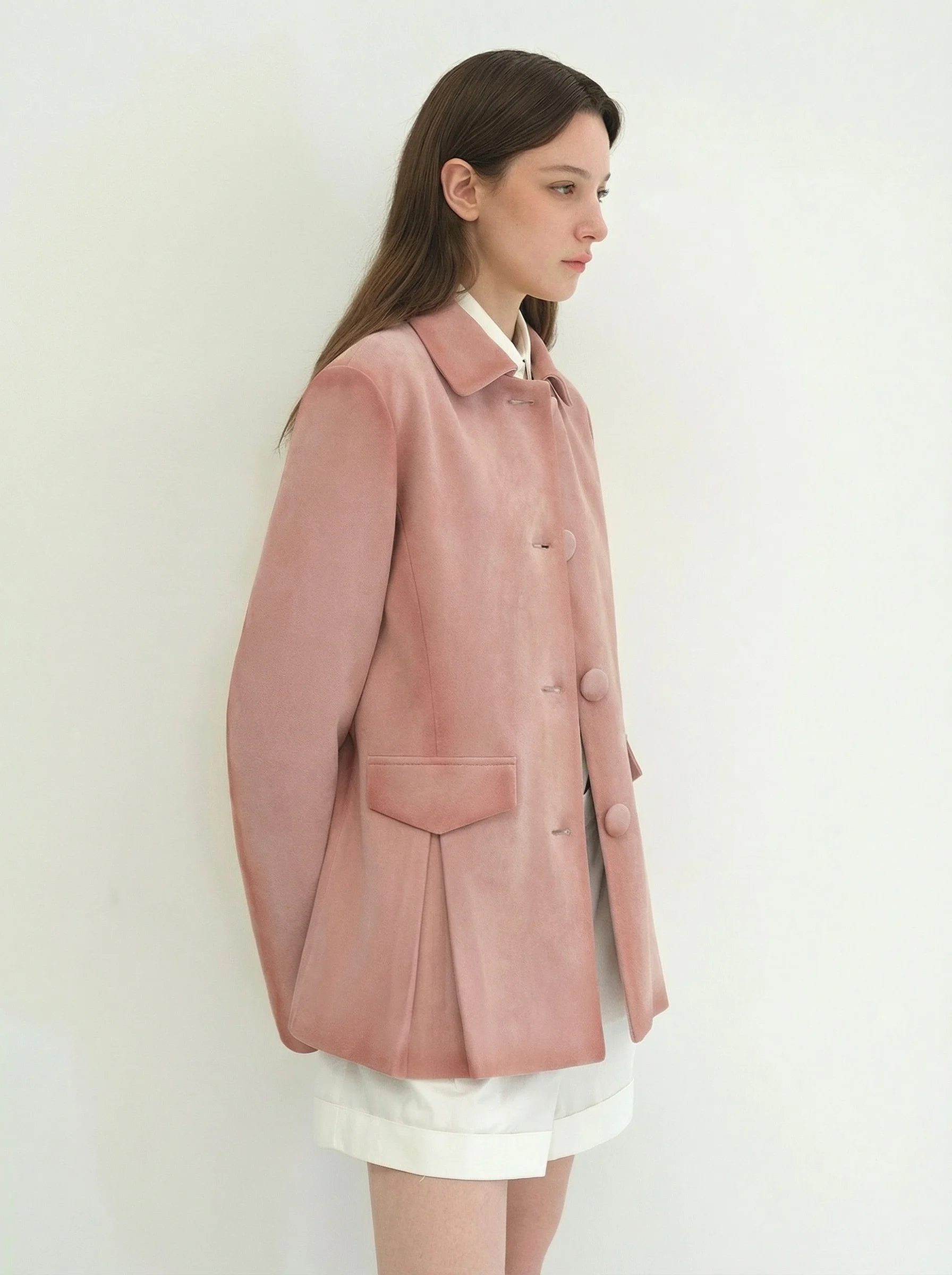 Suede A-Line Jacket - Image 4