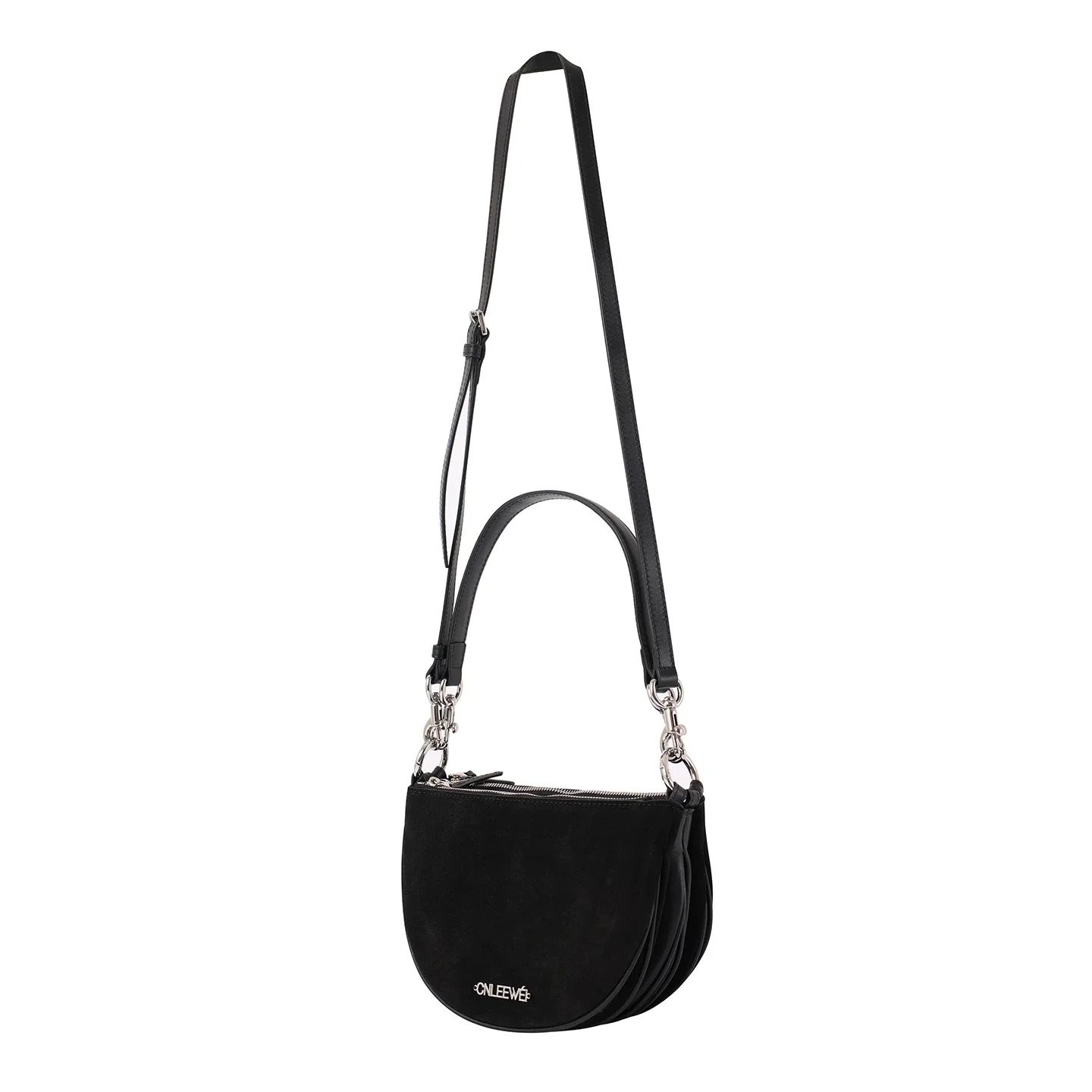 Suede Accordion Shoulder Bag - Image 5