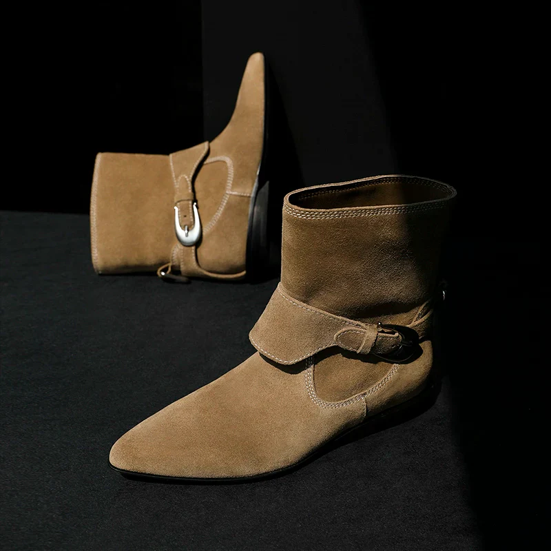 Suede Ankle Boots - Image 2