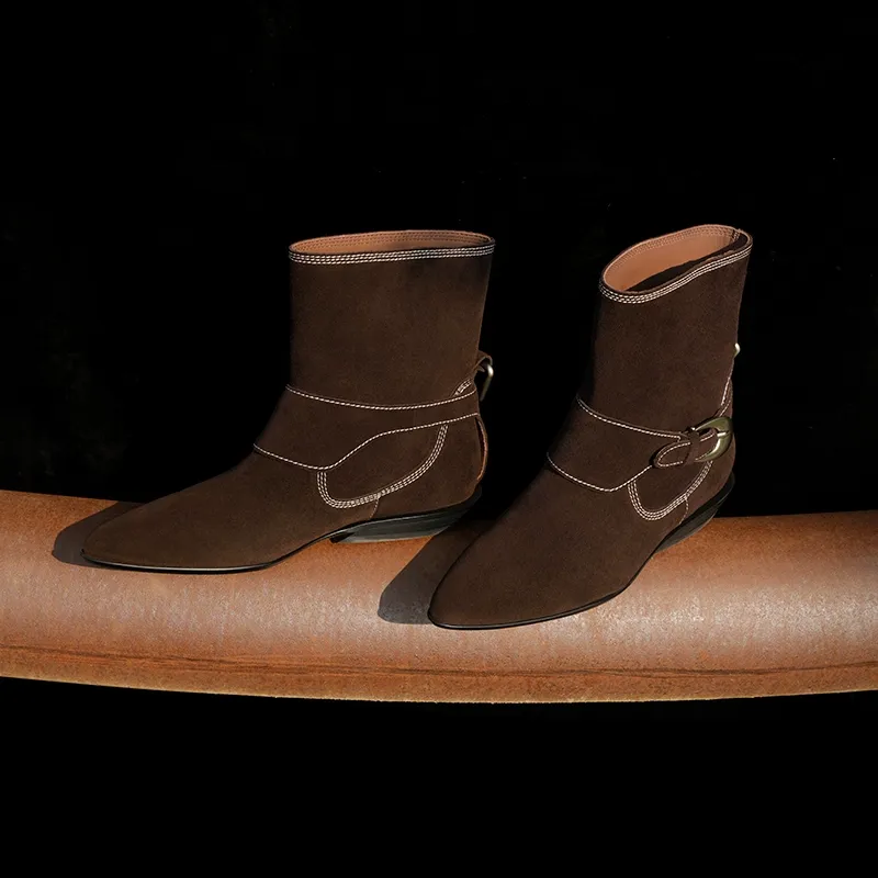 Suede Ankle Boots - Image 5