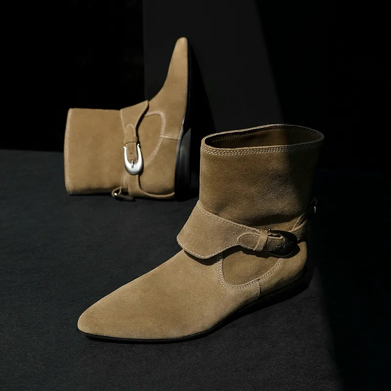Suede Ankle Boots - Image 6