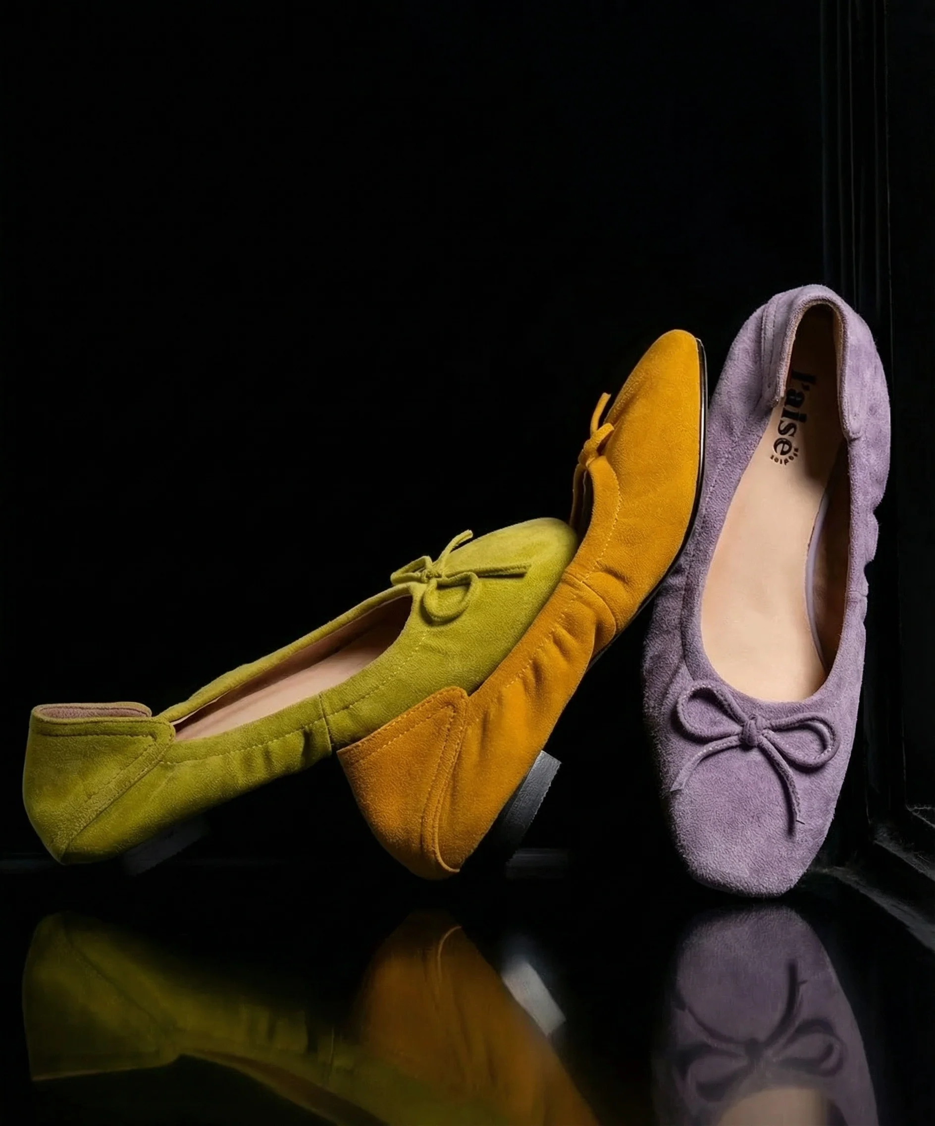 Suede Ballet Flats - Image 3