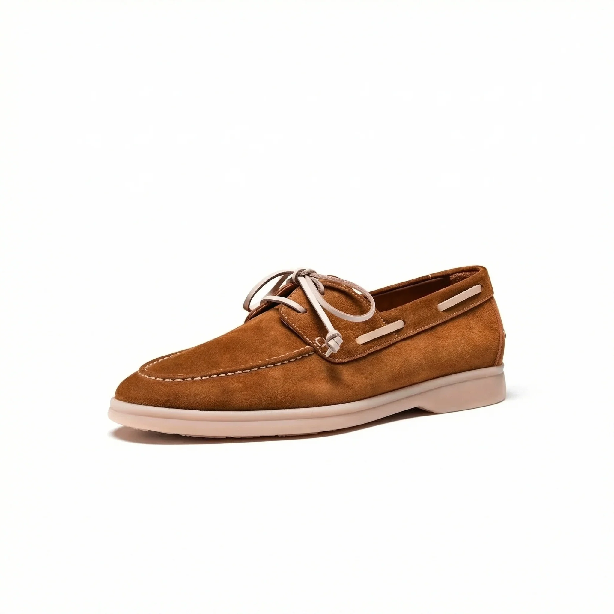 Suede Boat Loafers - Image 2