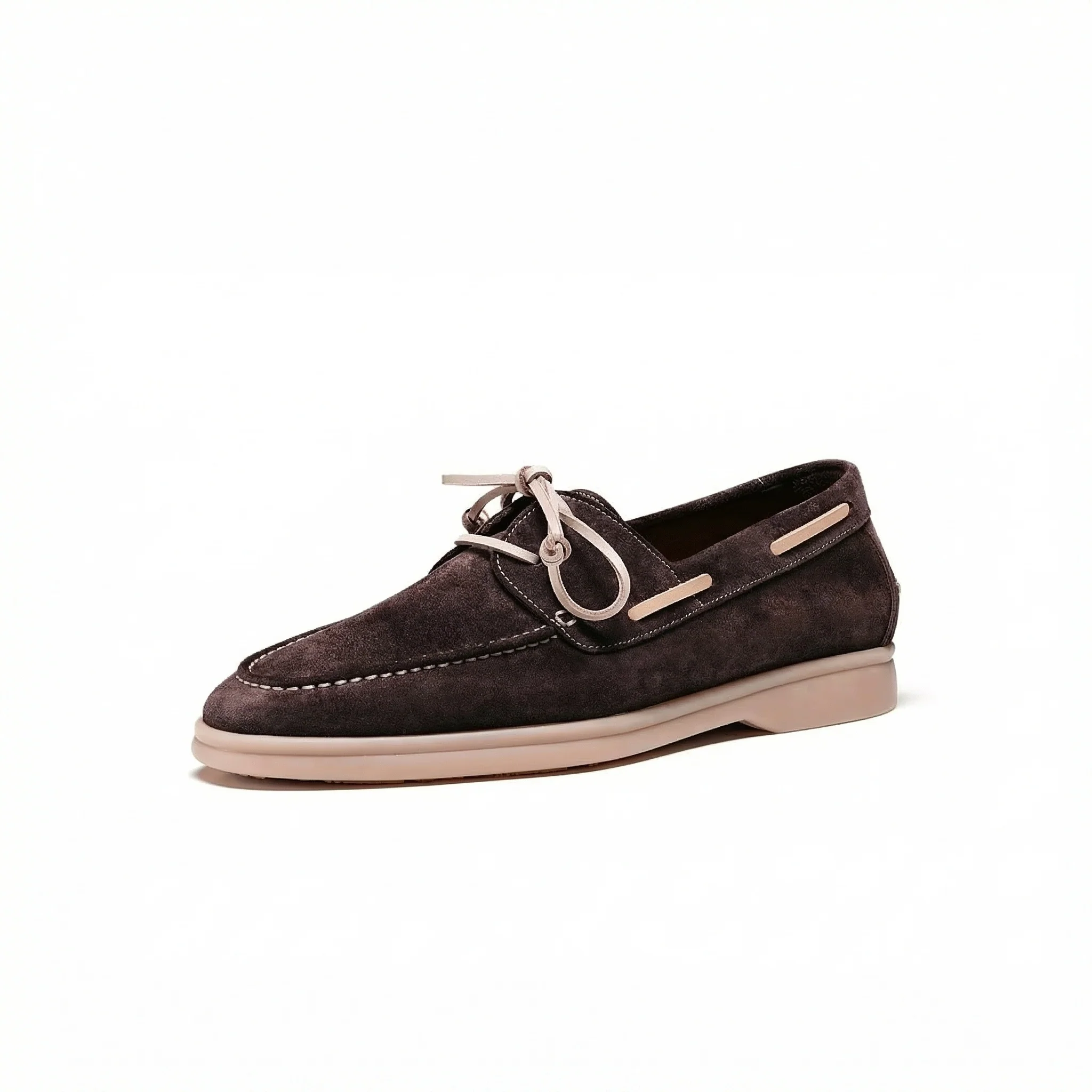 Suede Boat Loafers - Image 3