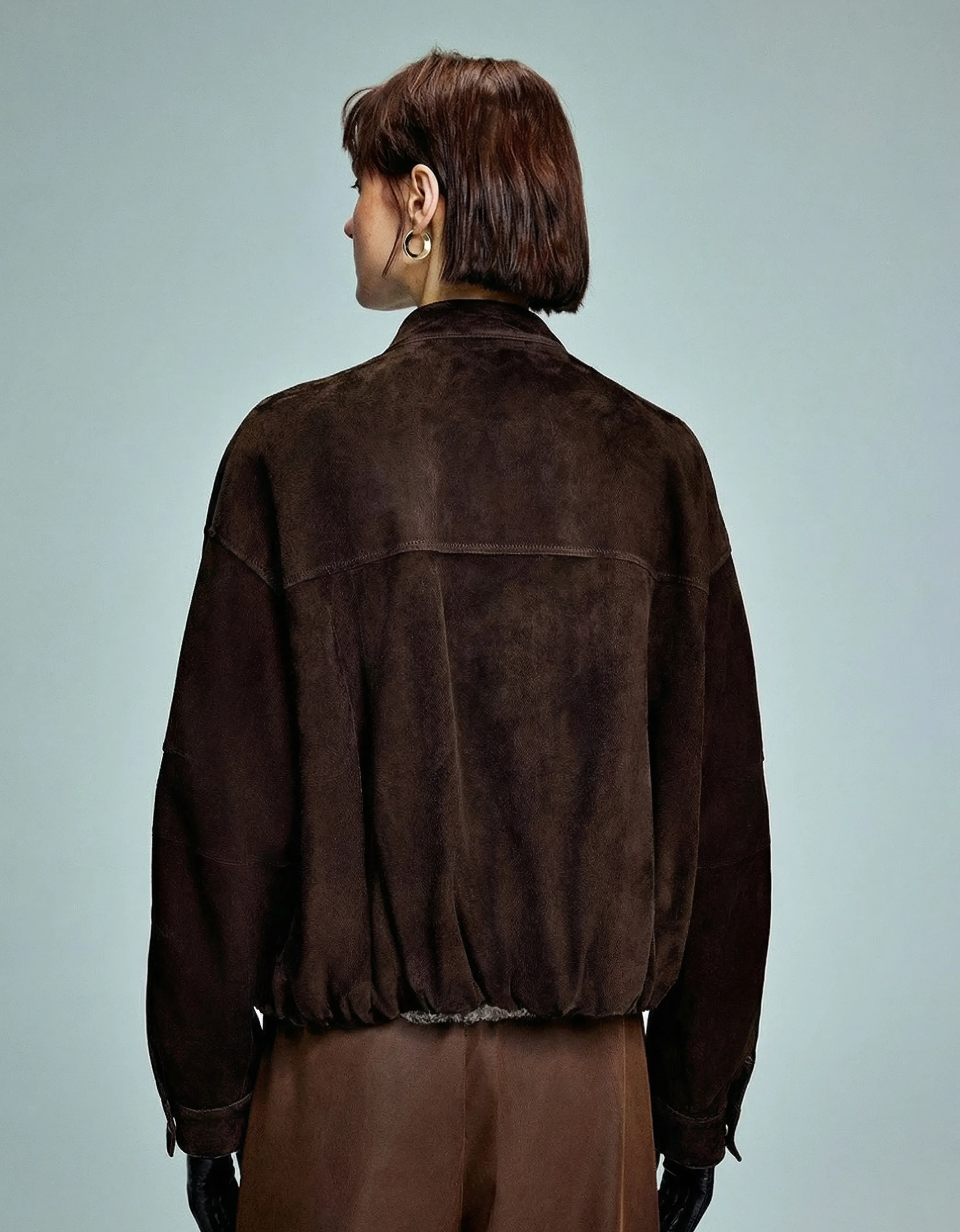 Suede Bomber Jacket - Image 3