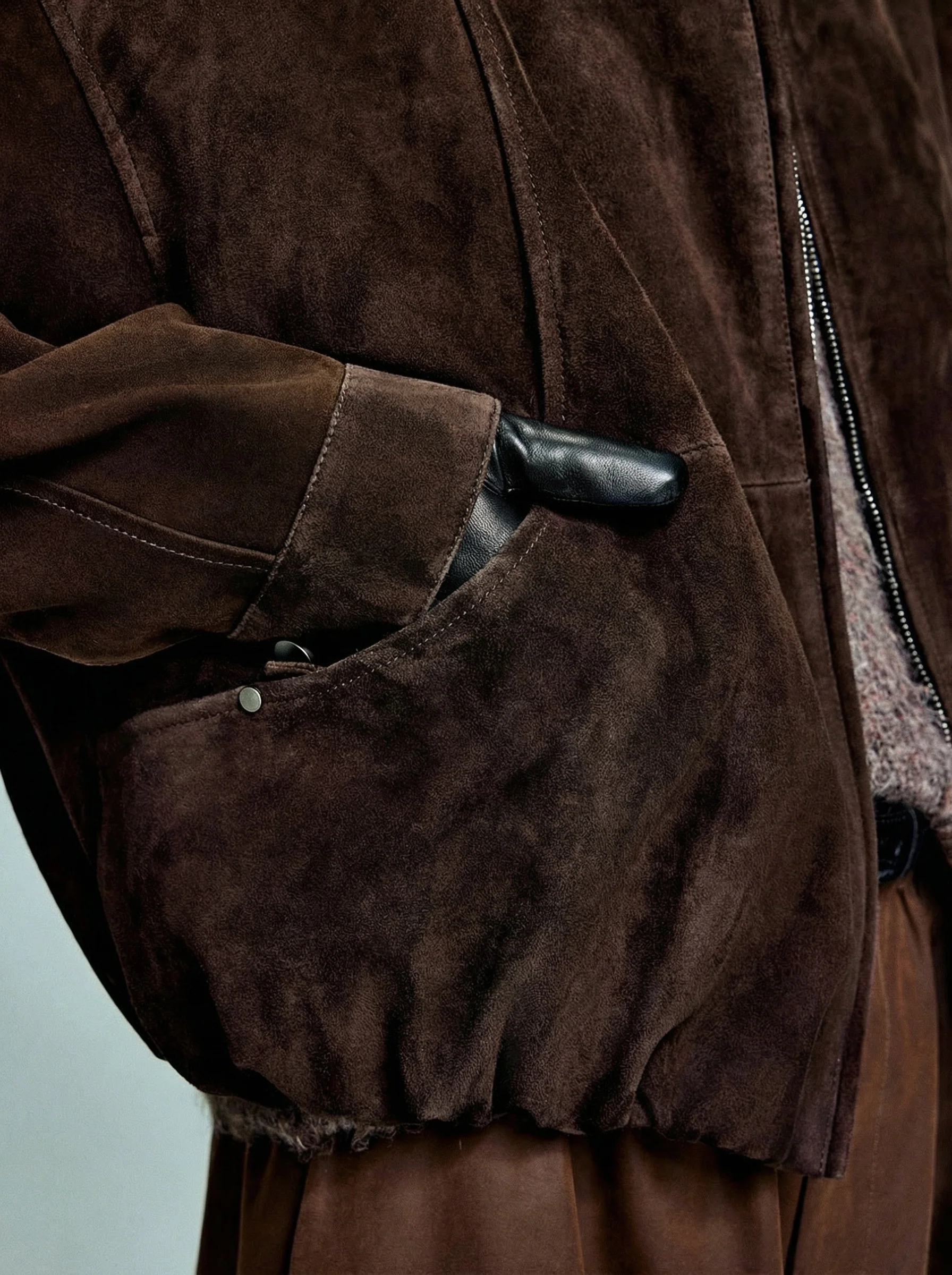 Suede Bomber Jacket - Image 4