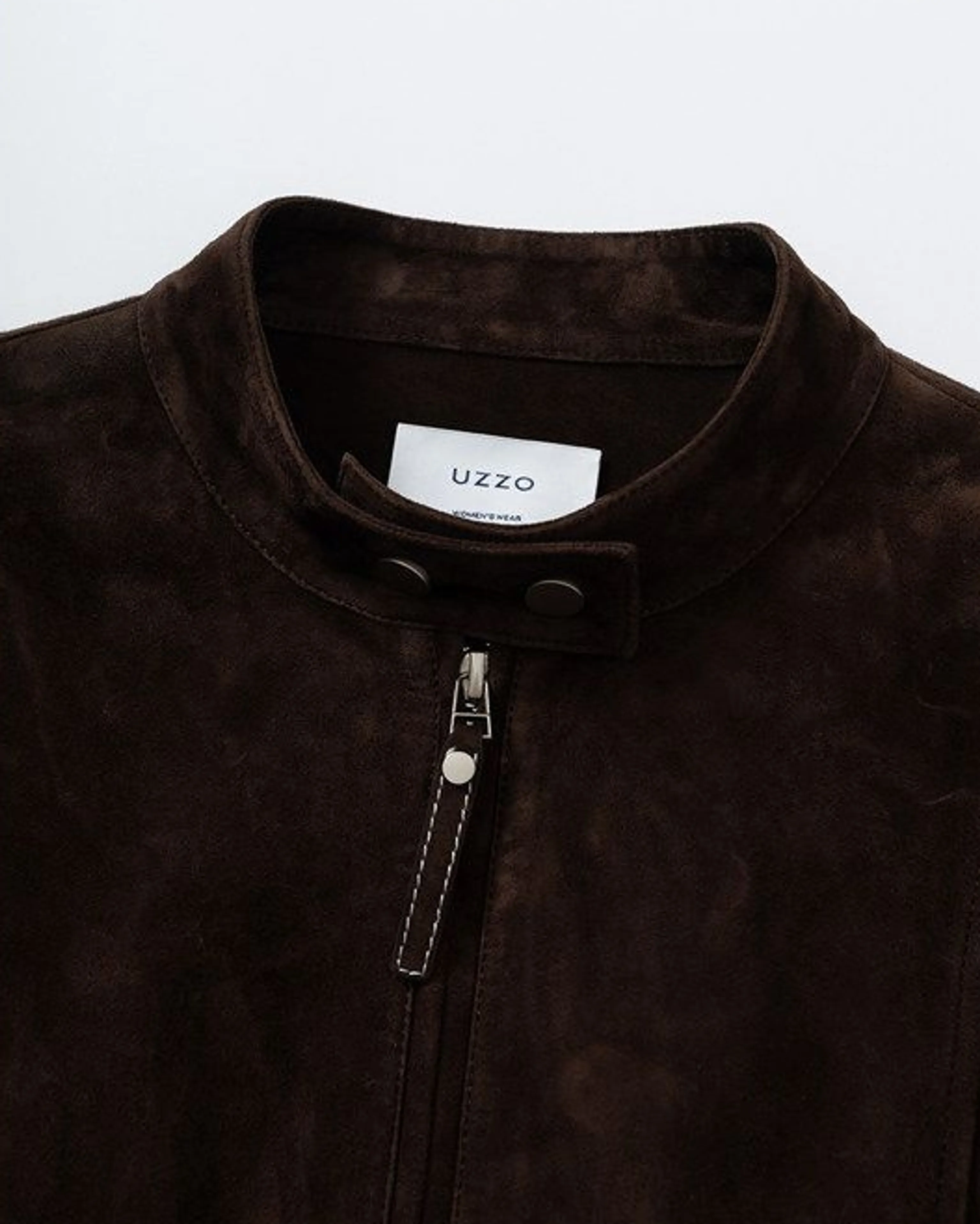 Suede Bomber Jacket - Image 5