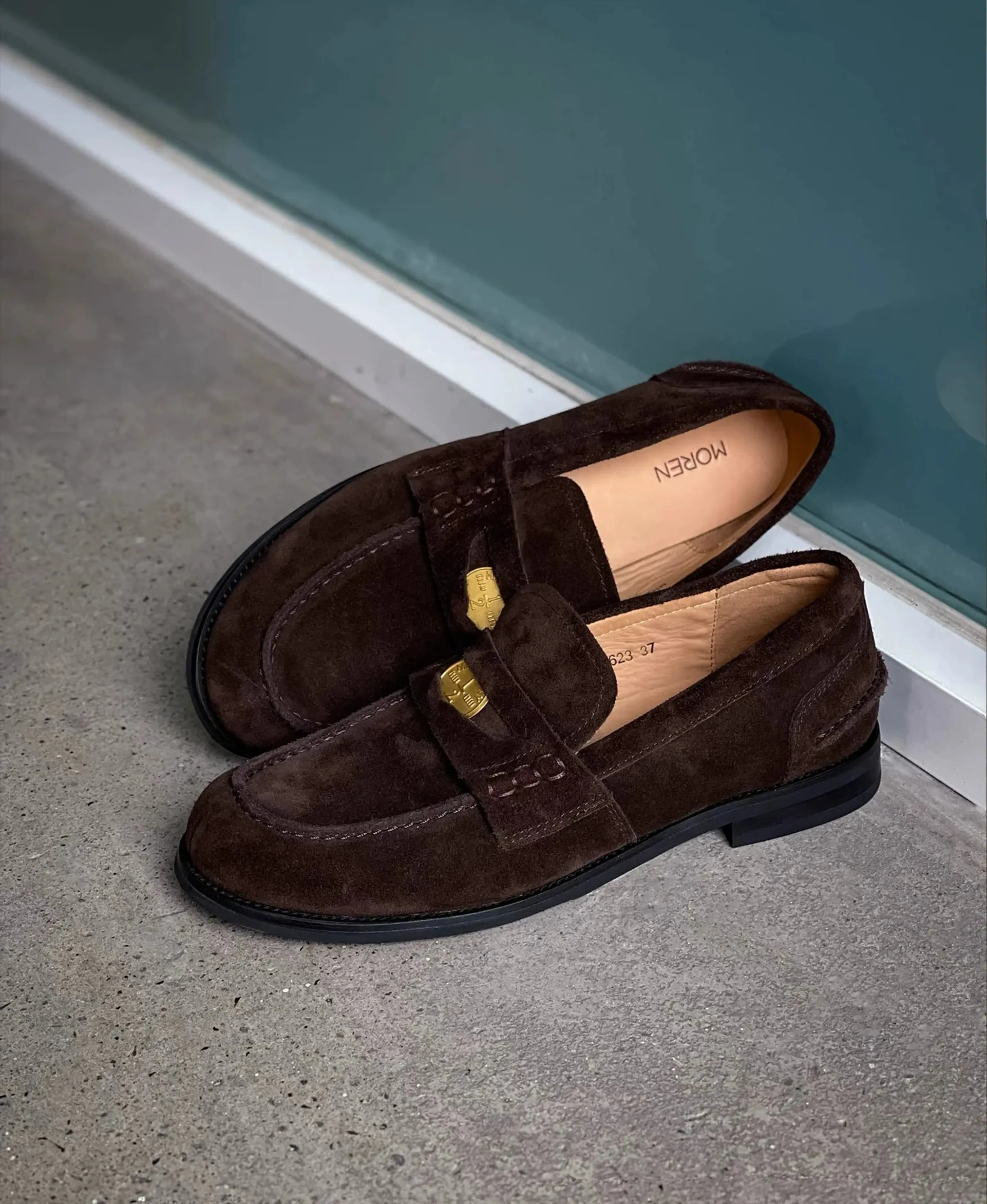 Suede Coin Loafers - Image 4