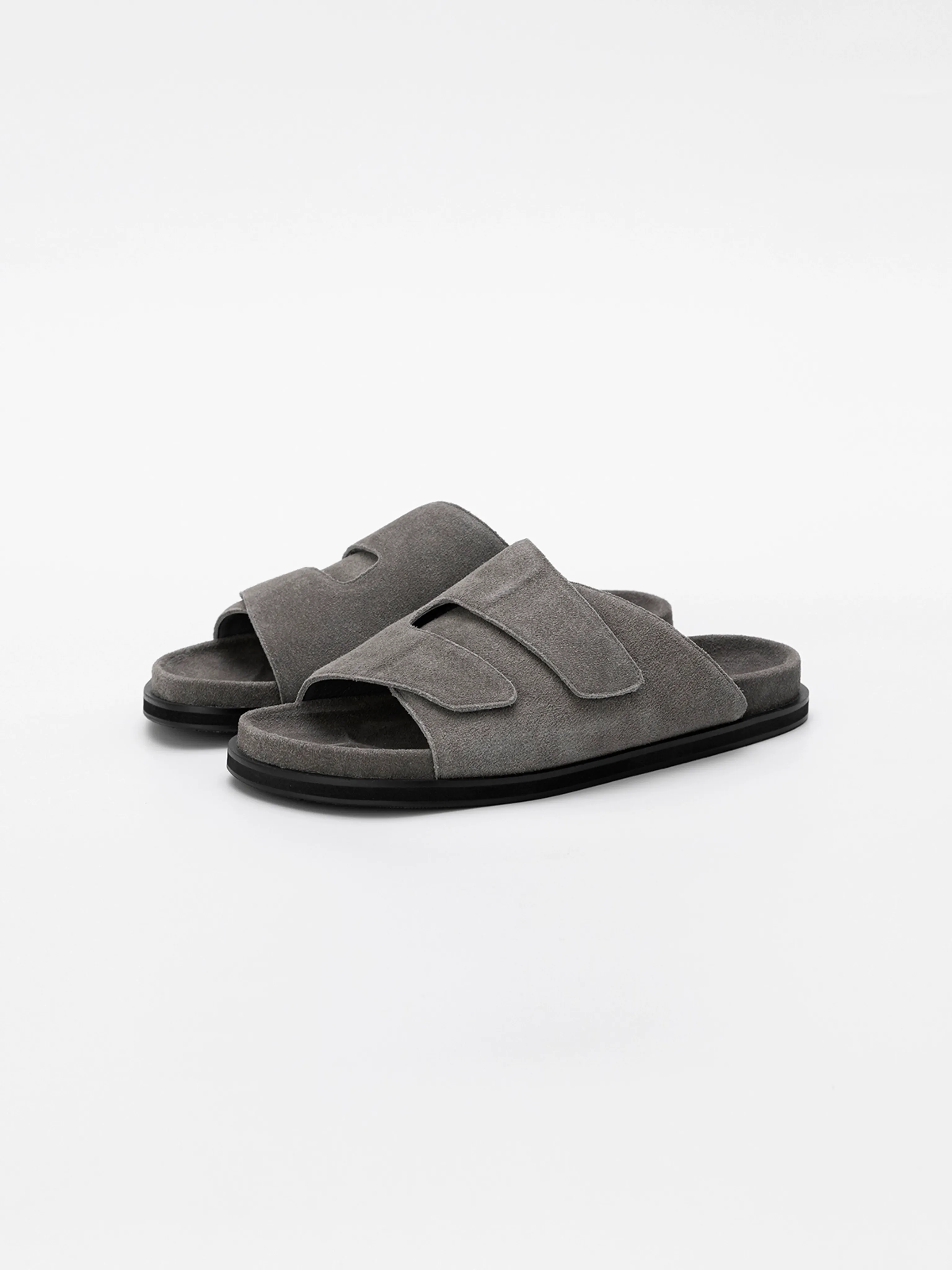 Suede Cork Slide Sandal - Image 4